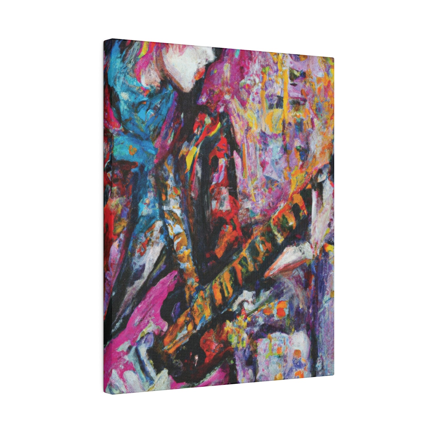 7772X - Rockstar Oil Painting Style Print | Poster | Home Decor | Wall Art | Music Art | Canvas