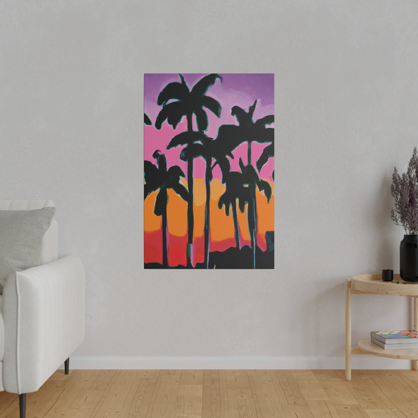 5108P - Miami Beach Sunset Painting Print | Miami | Beach | Sunset | Poster | Home Decor | Wall Art | Canvas