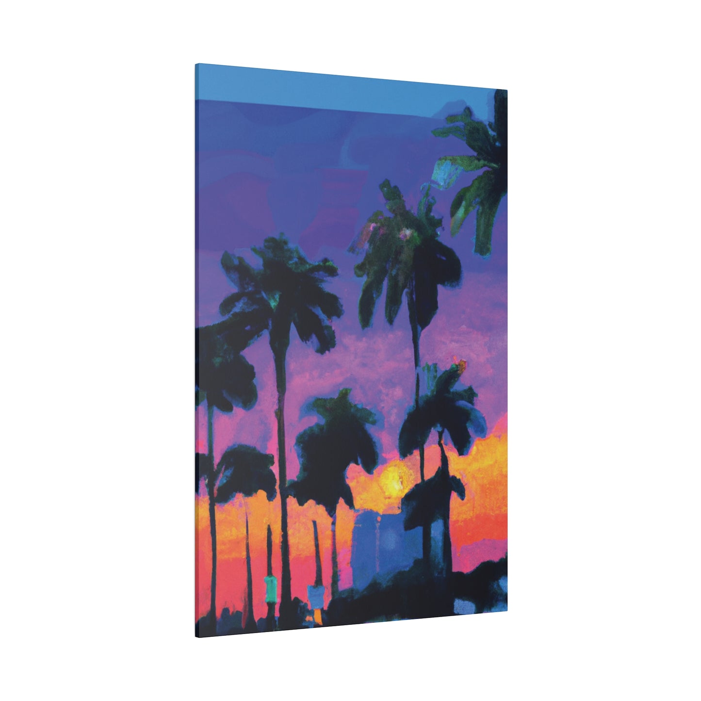 9232V - Miami Beach Sunset Painting Print | Miami | Beach | Sunset | Poster | Home Decor | Wall Art | Canvas
