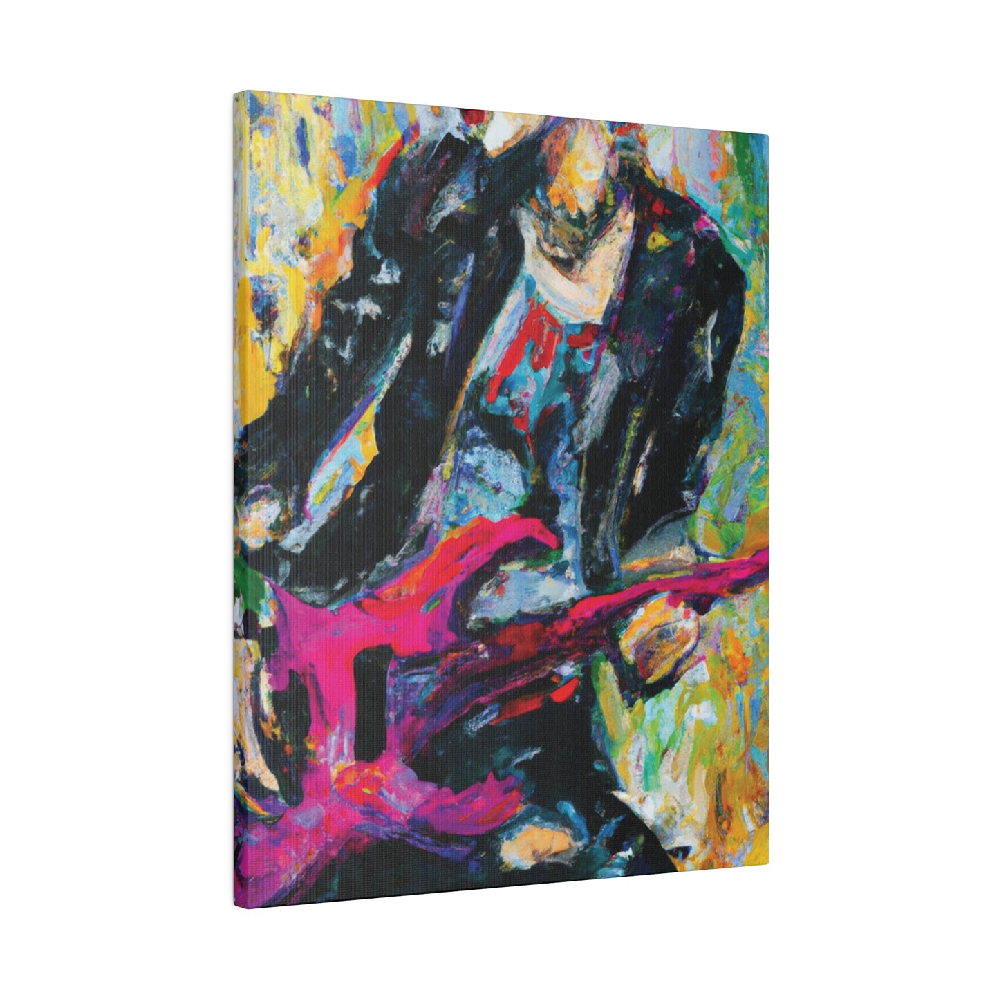 4567X - Rockstar Oil Painting Style Print | Poster | Home Decor | Wall Art | Music Art | Canvas