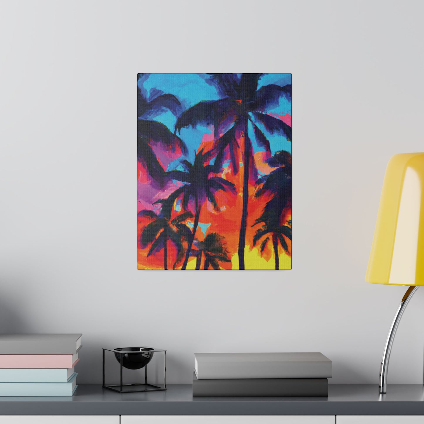 4672F - Miami Beach Sunset Painting Print | Miami | Beach | Sunset | Poster | Home Decor | Wall Art | Canvas