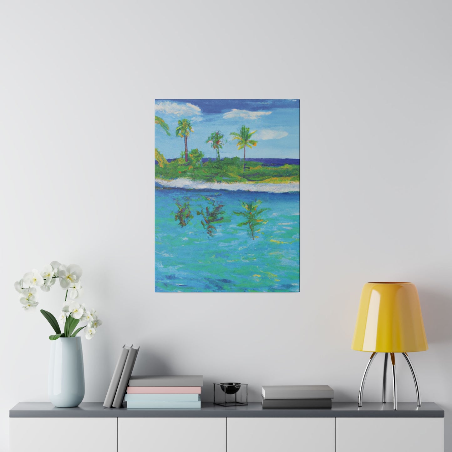 7382P - Bahamas Ocean Painting Print | Bahamas | Ocean | Beach | Poster | Home Decor | Wall Art | Canvas