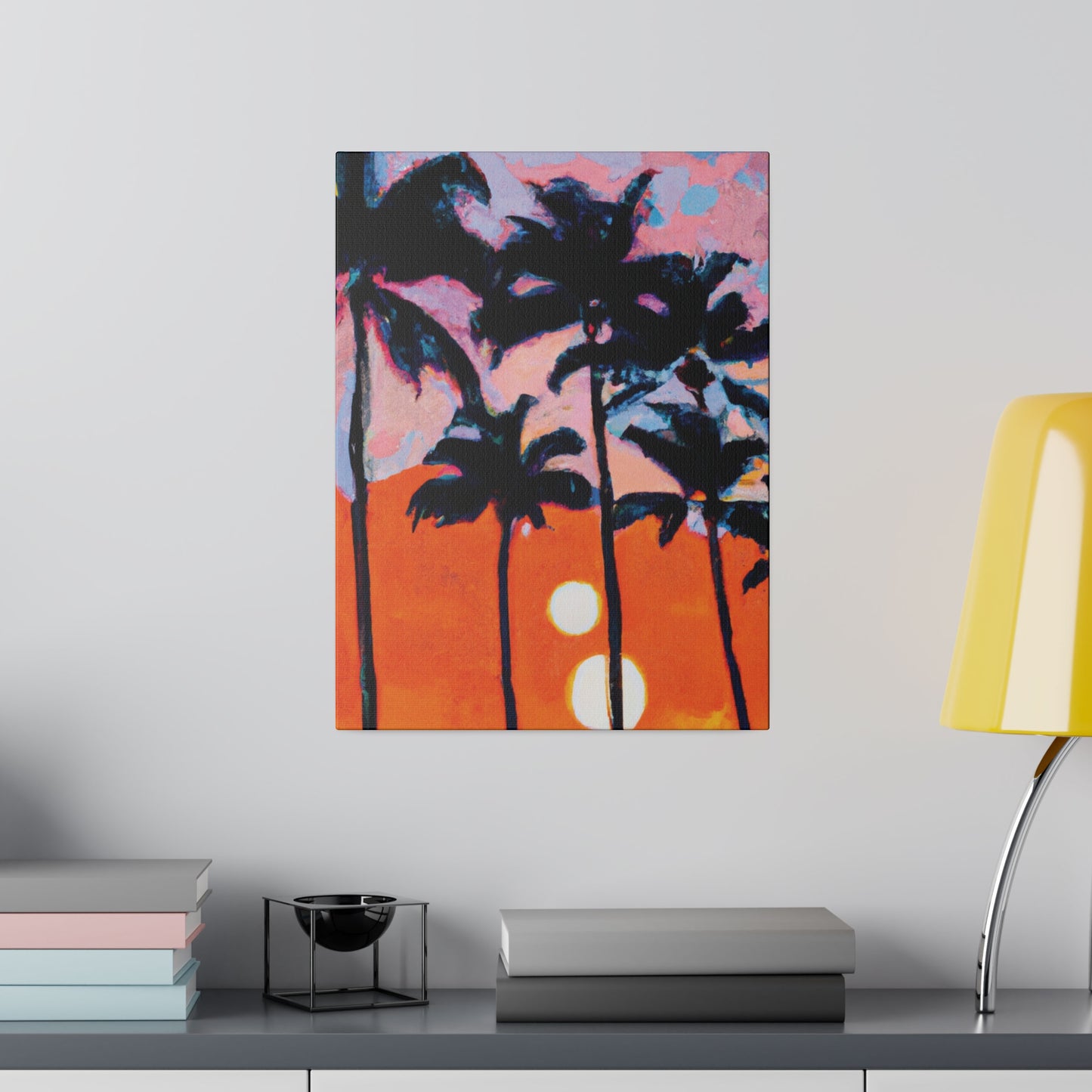 5347Z - Miami Beach Sunset Painting Print | Miami | Beach | Sunset | Poster | Home Decor | Wall Art | Canvas