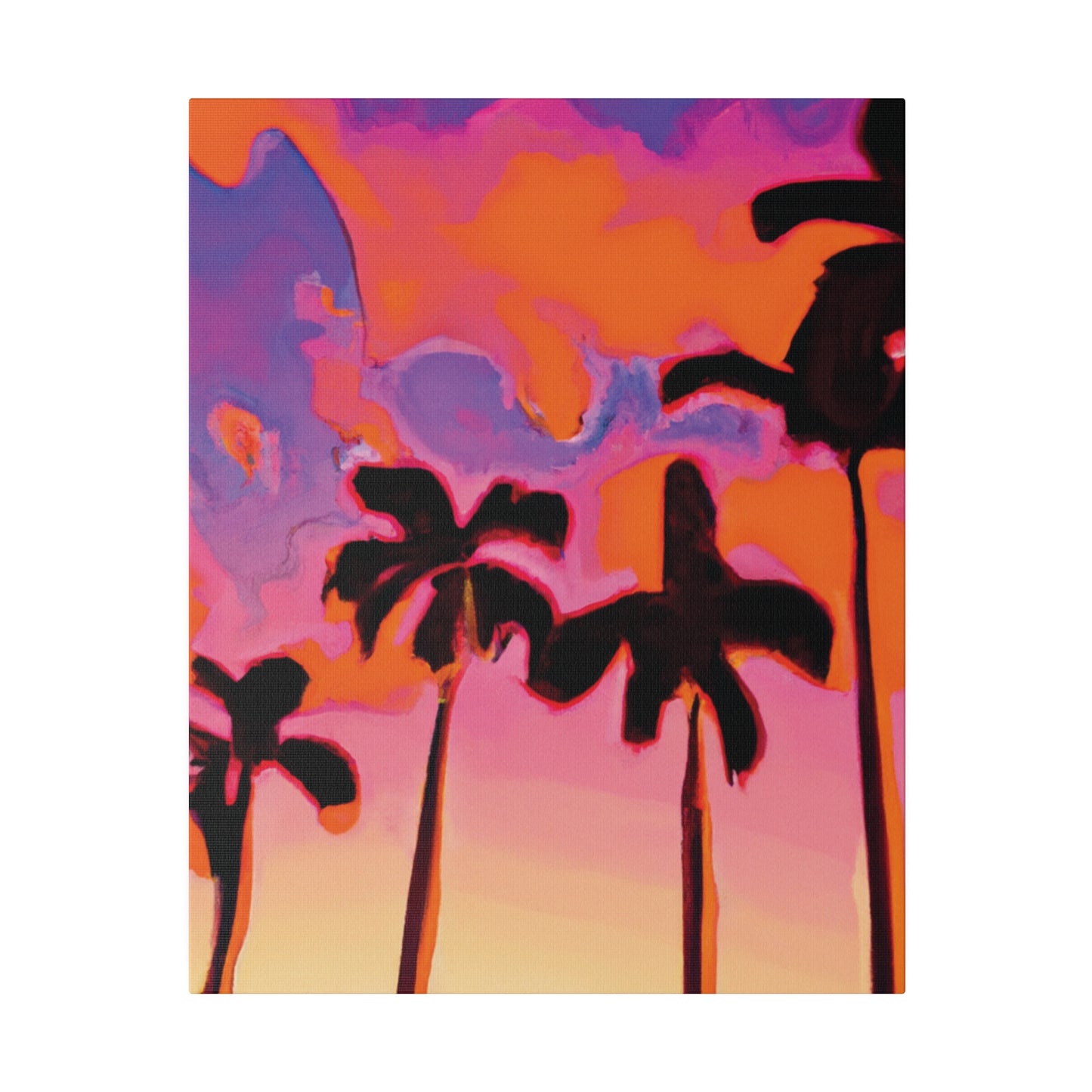 7182U - Miami Beach Sunset Painting Print | Miami | Beach | Sunset | Poster | Home Decor | Wall Art | Canvas