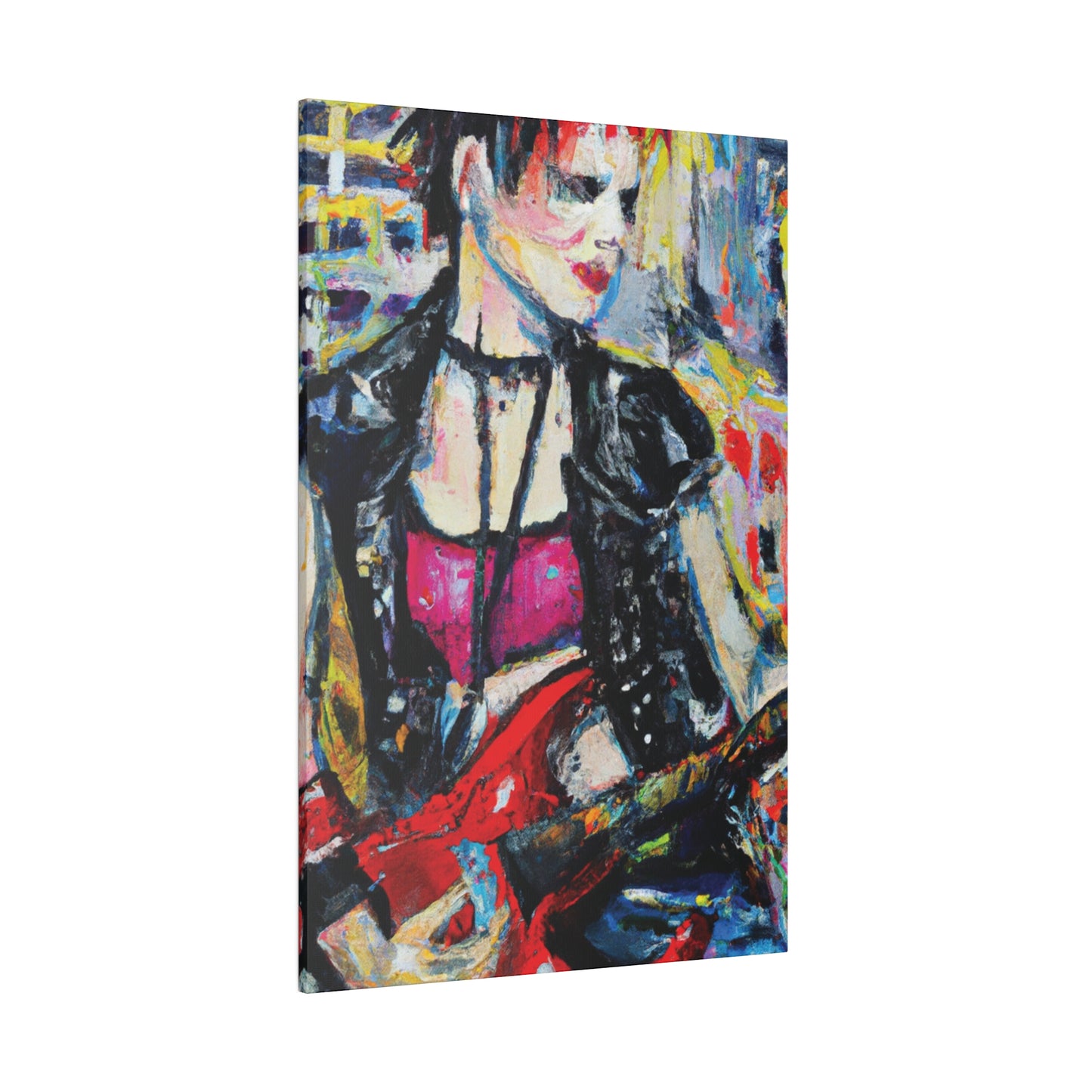 6167B - Rockstar Oil Painting Style Print | Poster | Home Decor | Wall Art | Music Art | Canvas