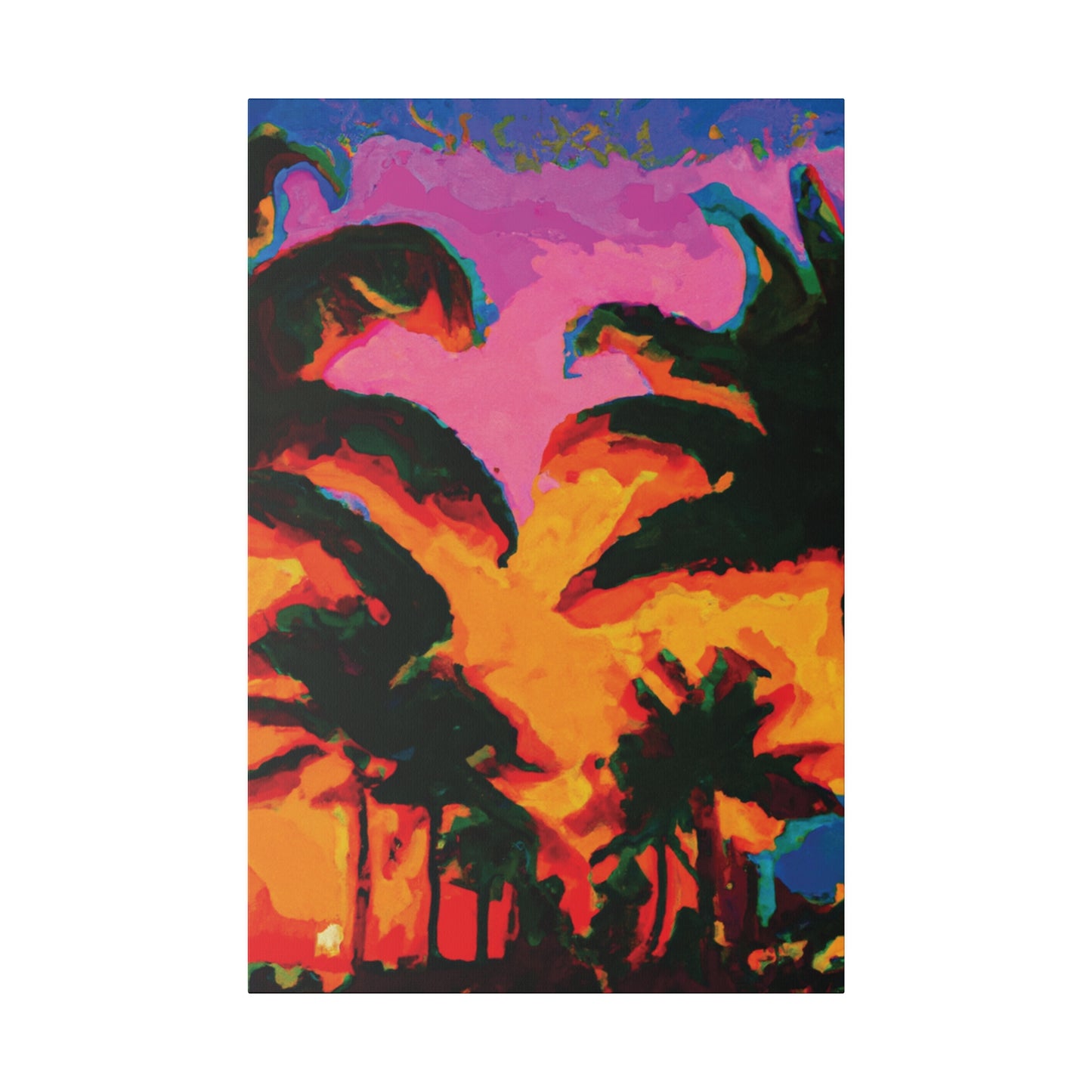 223L - Miami Beach Sunset Painting Print | Miami | Beach | Sunset | Poster | Home Decor | Wall Art | Canvas