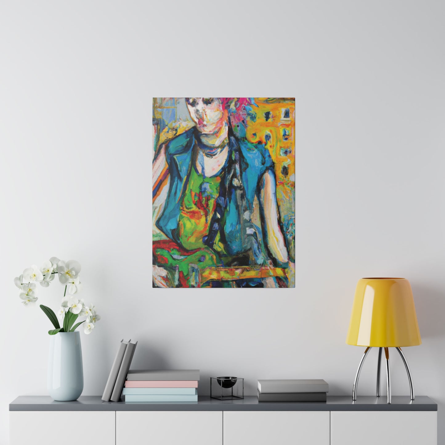 5368N - Rockstar Oil Painting Style Print | Poster | Home Decor | Wall Art | Music Art | Canvas