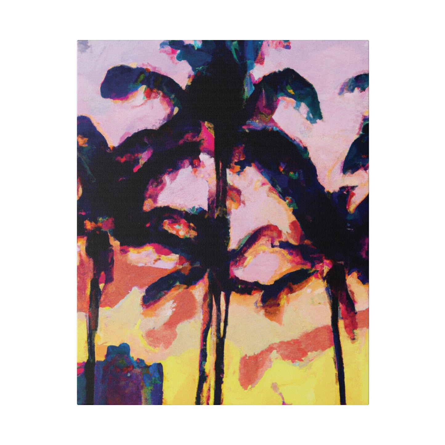 3398S - Miami Beach Sunset Painting Print | Miami | Beach | Sunset | Poster | Home Decor | Wall Art | Canvas