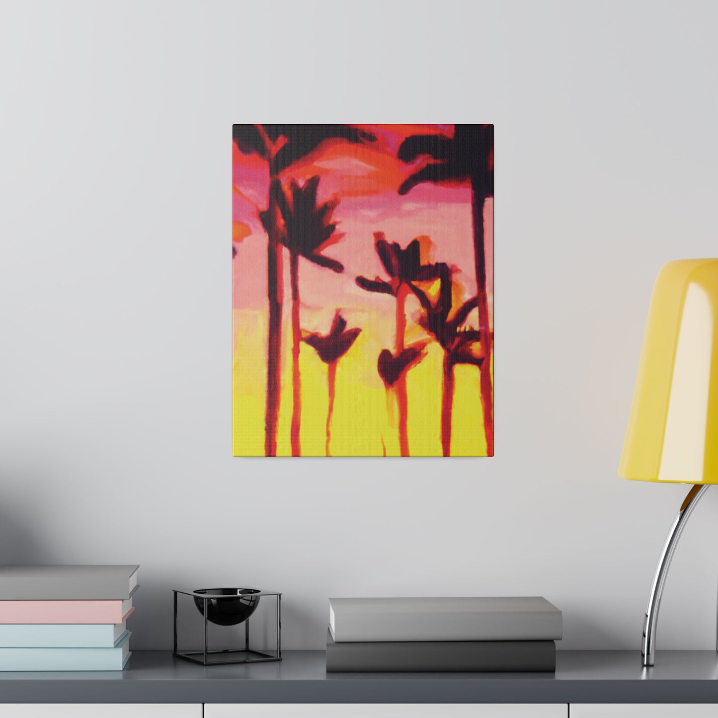 2249A - Miami Beach Sunset Painting Print | Miami | Beach | Sunset | Poster | Home Decor | Wall Art | Canvas