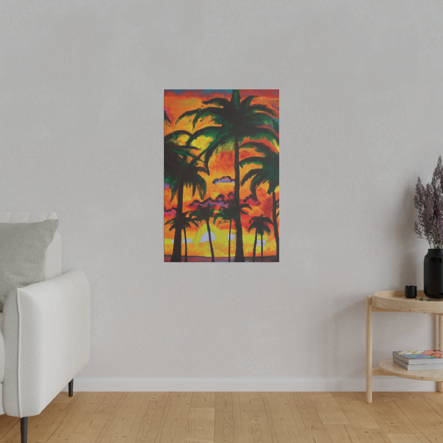 5820T - Miami Beach Sunset Painting Print | Miami | Beach | Sunset | Poster | Home Decor | Wall Art | Canvas