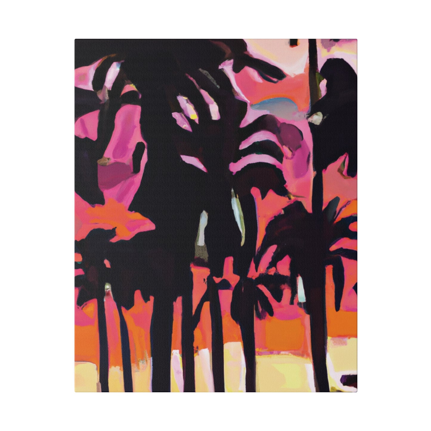8741N - Miami Beach Sunset Painting Print | Miami | Beach | Sunset | Poster | Home Decor | Wall Art | Canvas