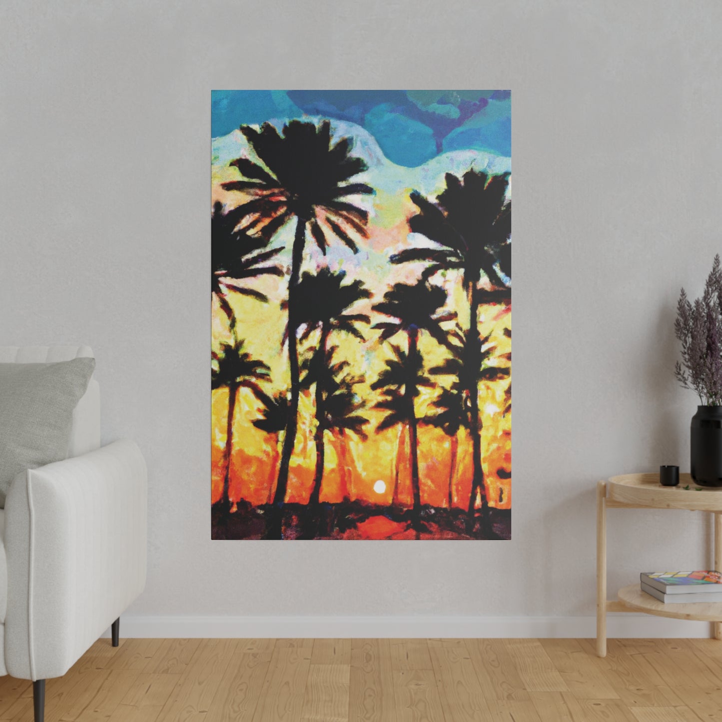 4555V - Miami Beach Sunset Painting Print | Miami | Beach | Sunset | Poster | Home Decor | Wall Art | Canvas