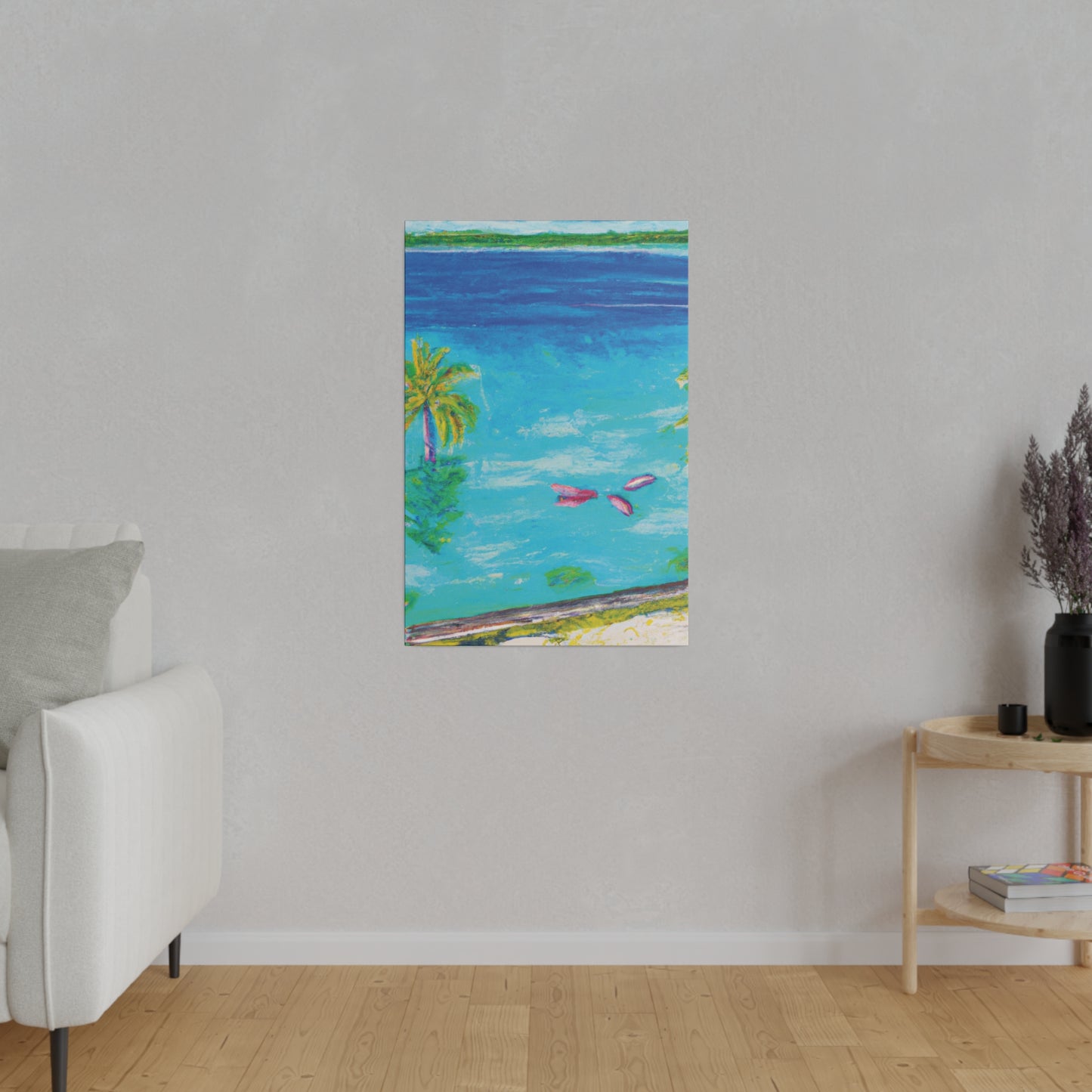 9387Q - Bahamas Ocean Painting Print | Bahamas | Ocean | Beach | Poster | Home Decor | Wall Art | Canvas