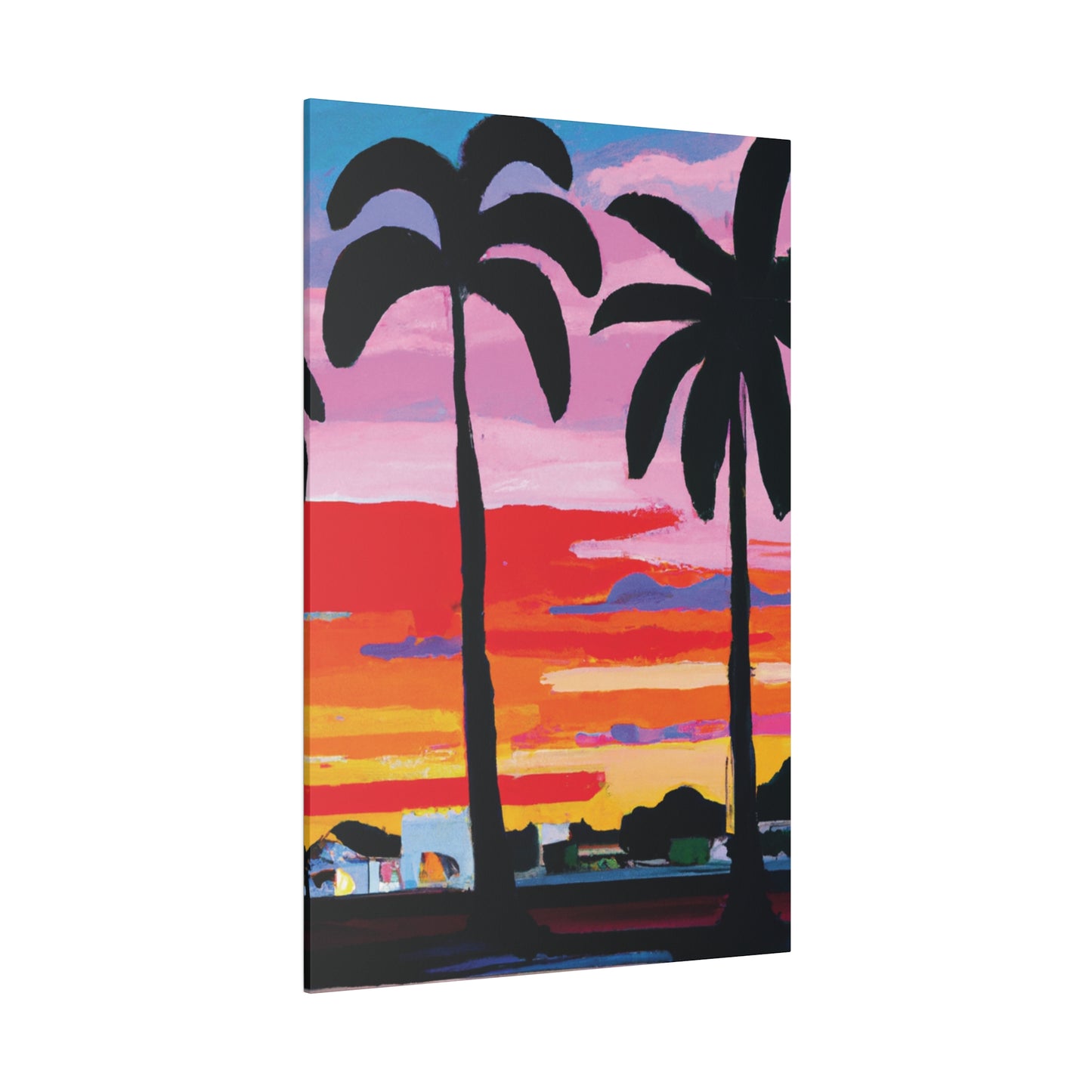 8284X - Miami Beach Sunset Painting Print | Miami | Beach | Sunset | Poster | Home Decor | Wall Art | Canvas