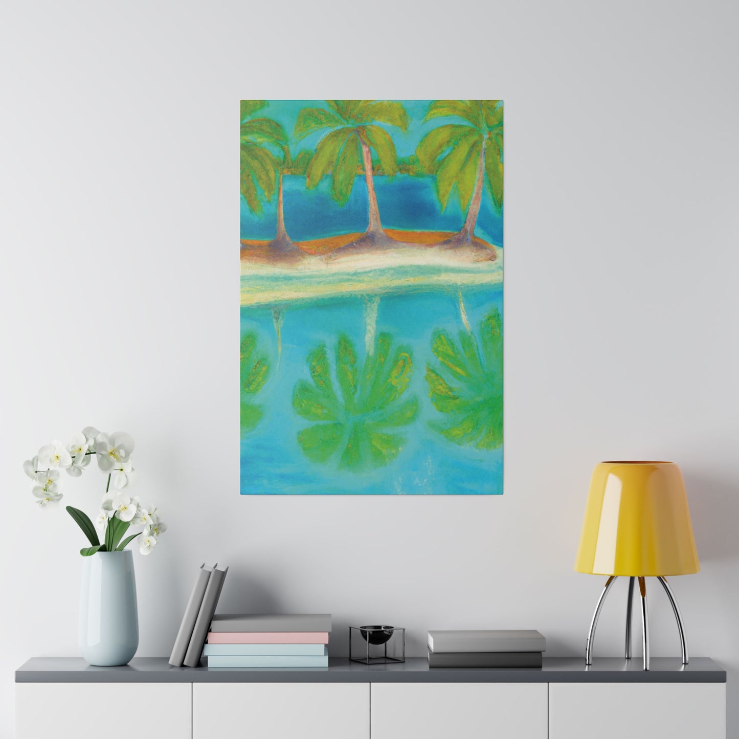 3294K - Bahamas Ocean Painting Print | Bahamas | Ocean | Beach | Poster | Home Decor | Wall Art | Canvas