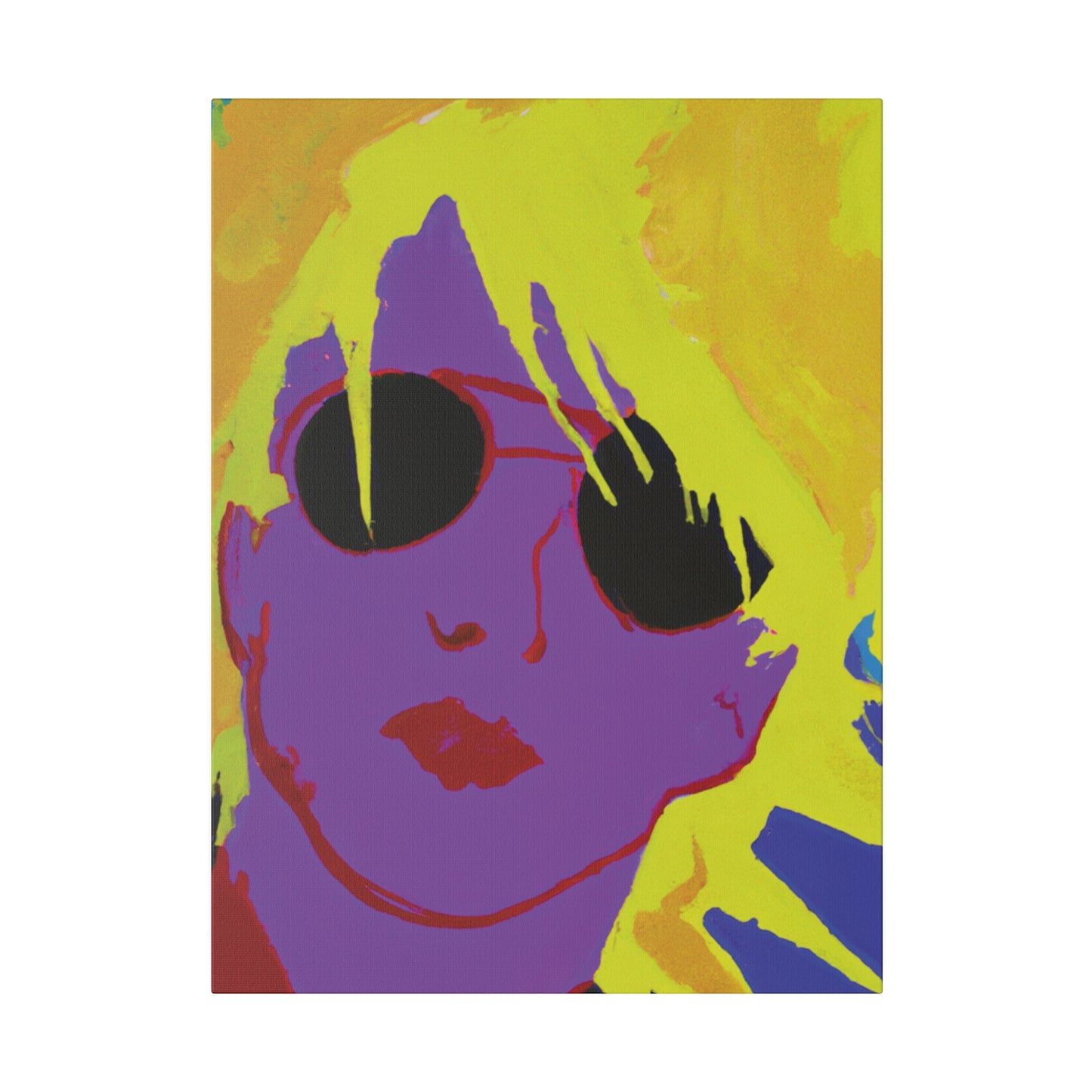 3022A - Rockstar Painting Print | Face | Abstract | Poster | Home Decor | Wall Art | Music Art | Canvas