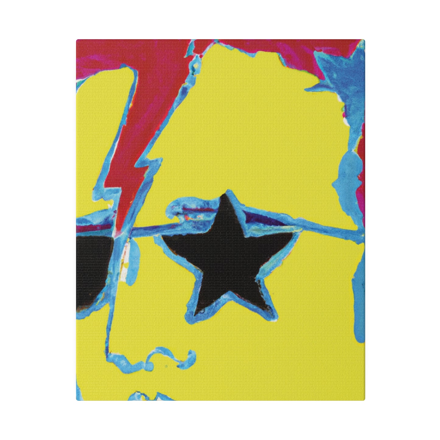 1454X - Rockstar Painting Print | Face | Abstract | Poster | Home Decor | Wall Art | Music Art | Canvas