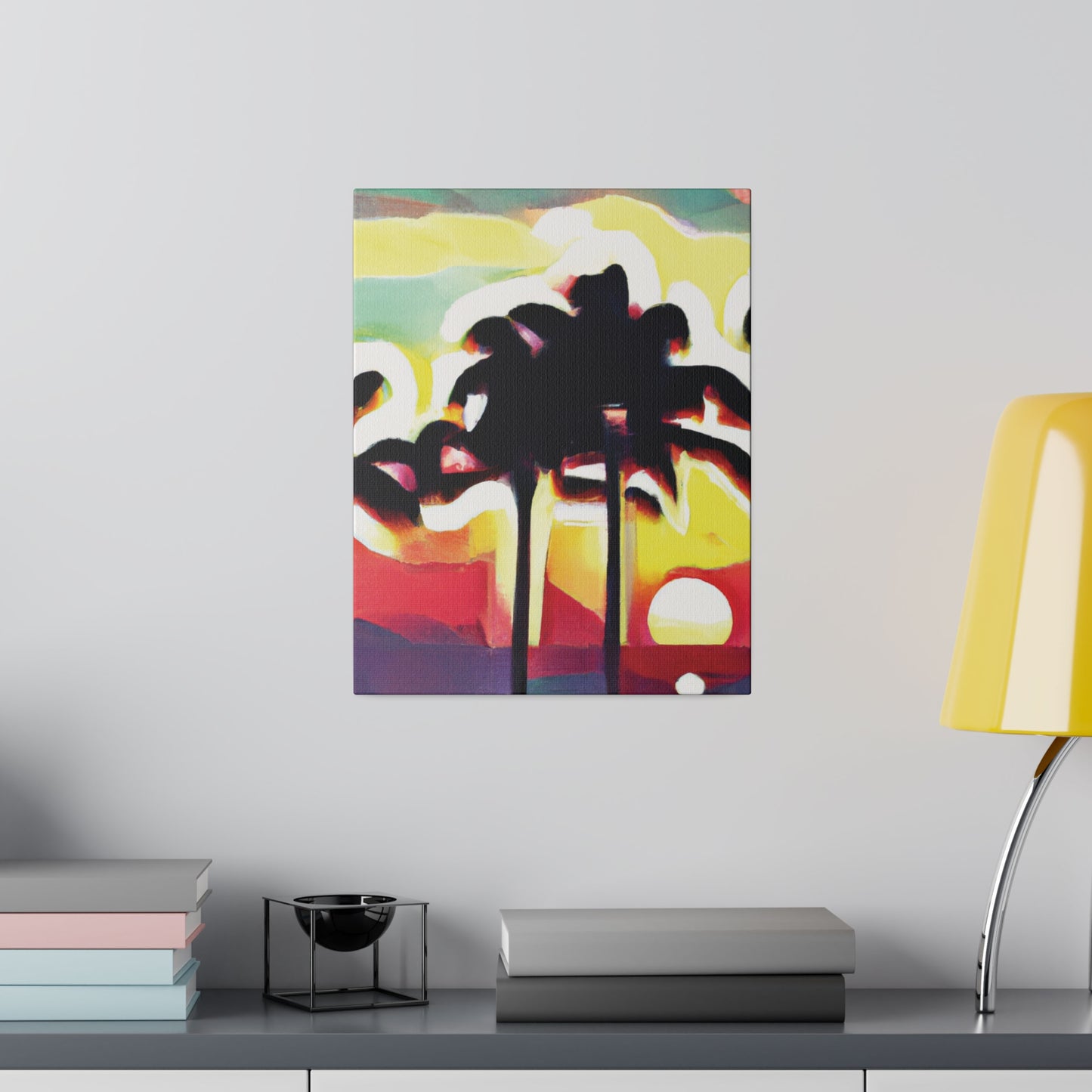 4134X - Miami Beach Sunset Painting Print | Miami | Beach | Sunset | Poster | Home Decor | Wall Art | Canvas