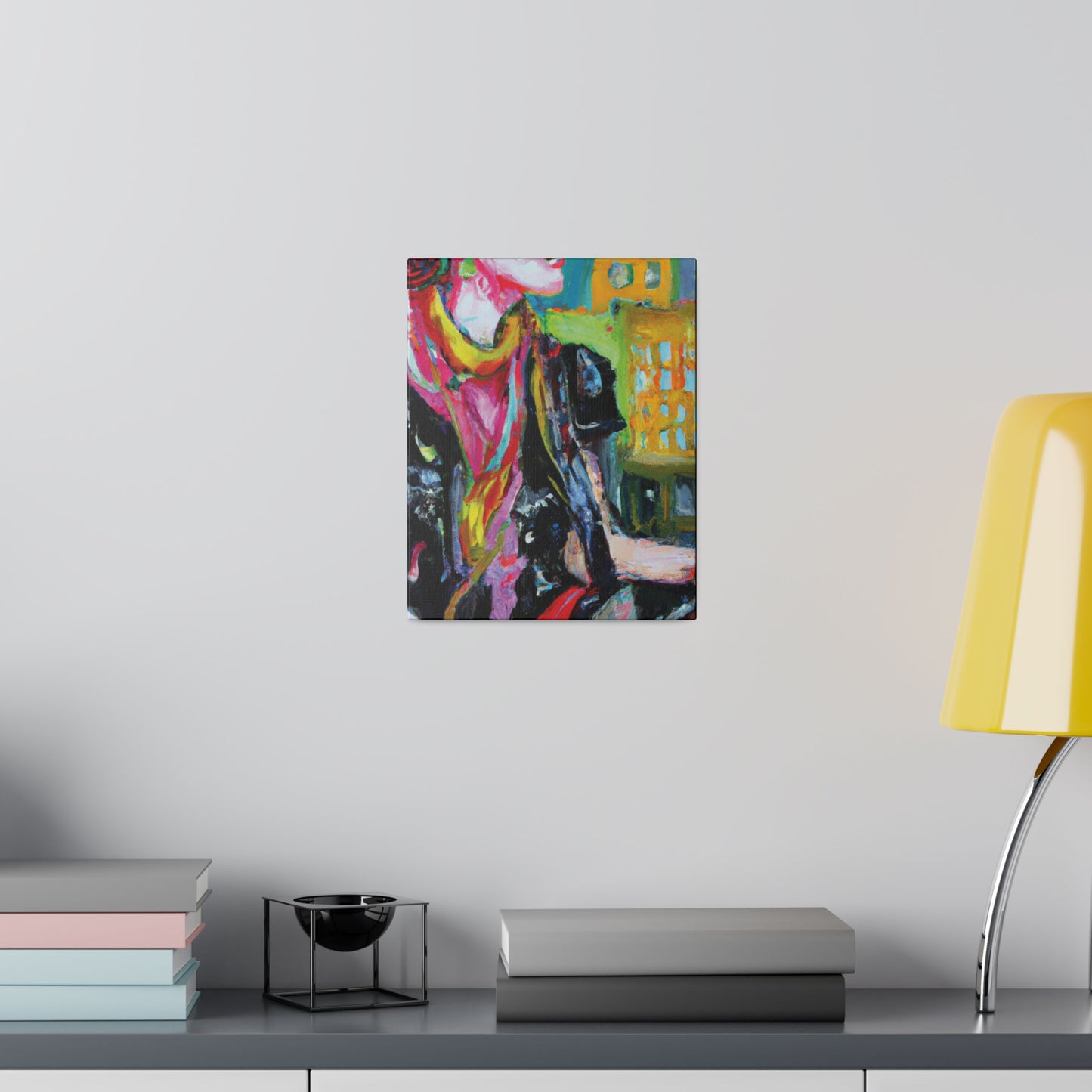 9896T - Rockstar Oil Painting Style Print | Poster | Home Decor | Wall Art | Music Art | Canvas