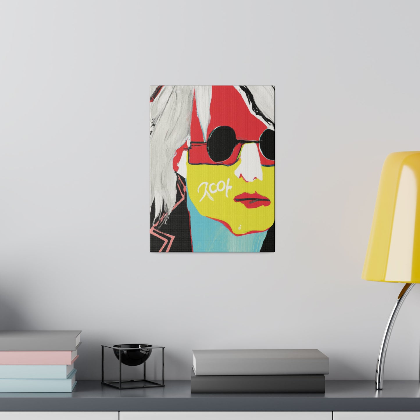 6953R - Rockstar Painting Print | Face | Abstract | Poster | Home Decor | Wall Art | Music Art | Canvas