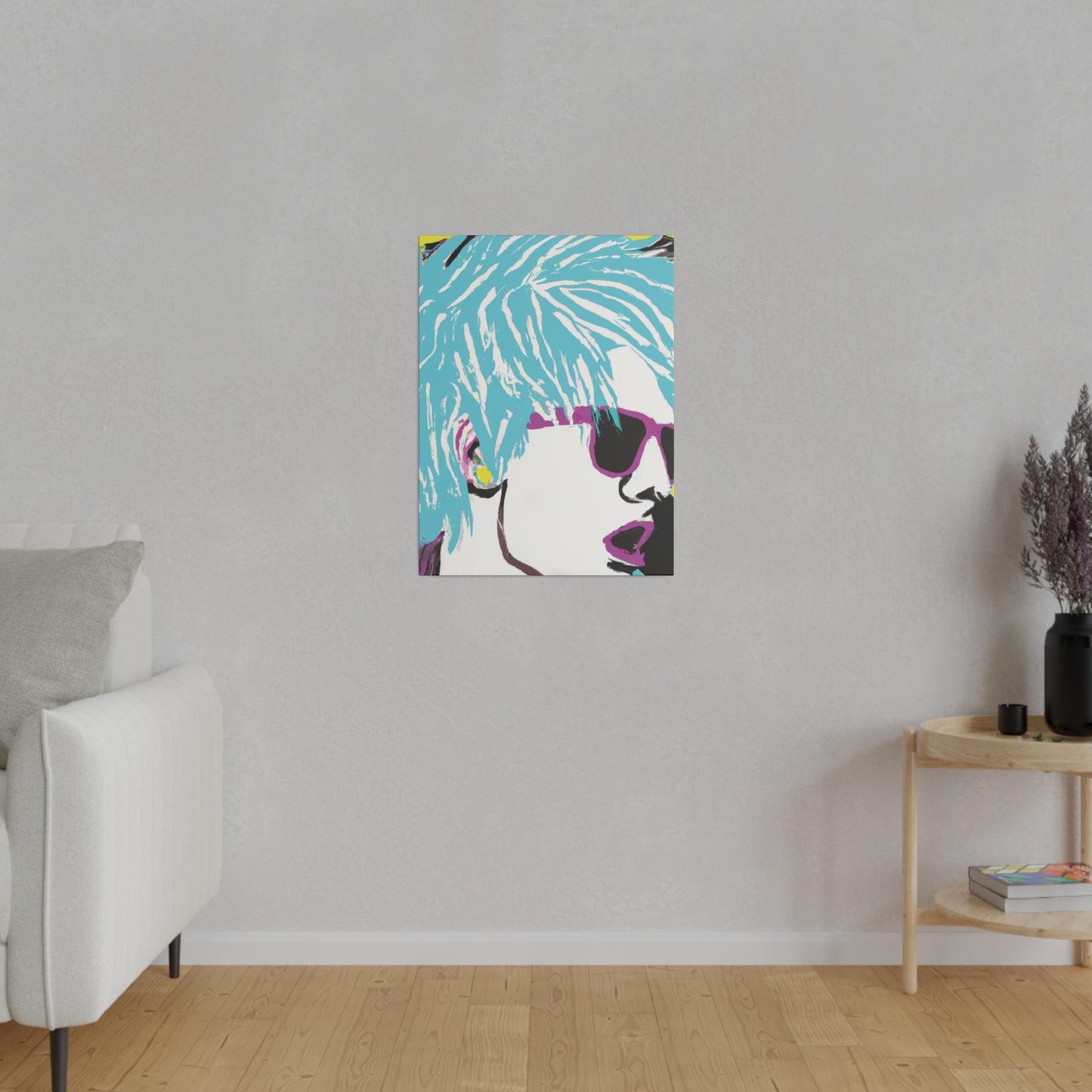 5802P - Rockstar Painting Print | Face | Abstract | Poster | Home Decor | Wall Art | Music Art | Canvas