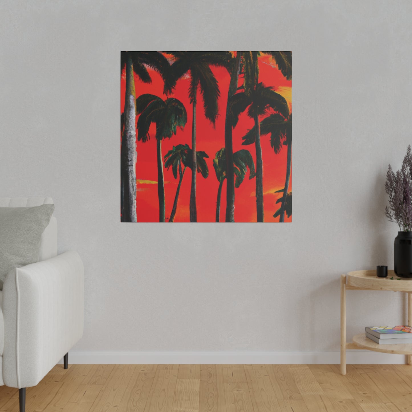 4286K - Miami Beach Sunset Painting Print | Miami | Beach | Sunset | Poster | Home Decor | Wall Art | Canvas