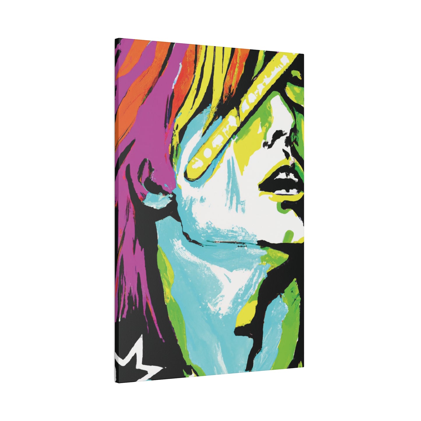 2120E - Rockstar Painting Print | Face | Abstract | Poster | Home Decor | Wall Art | Music Art | Canvas