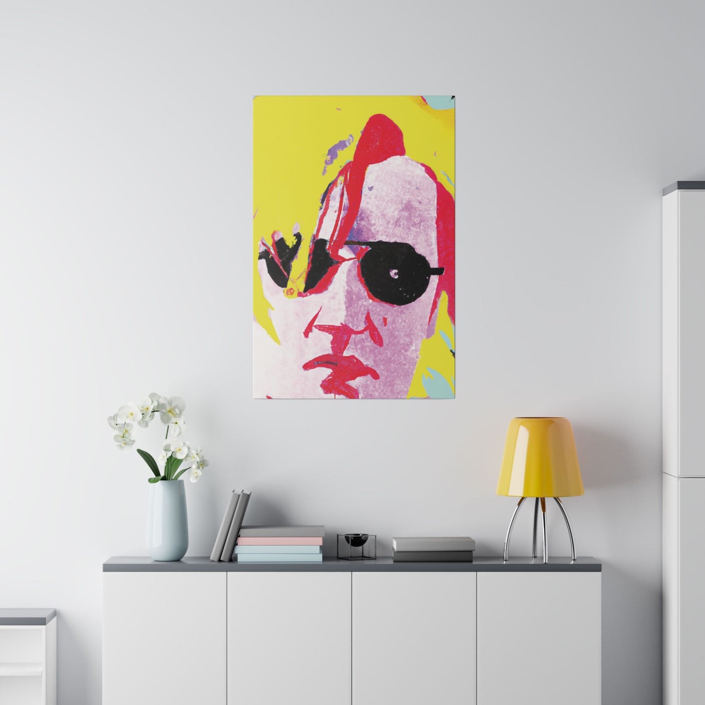 5921U - Rockstar Painting Print | Face | Abstract | Poster | Home Decor | Wall Art | Music Art | Canvas