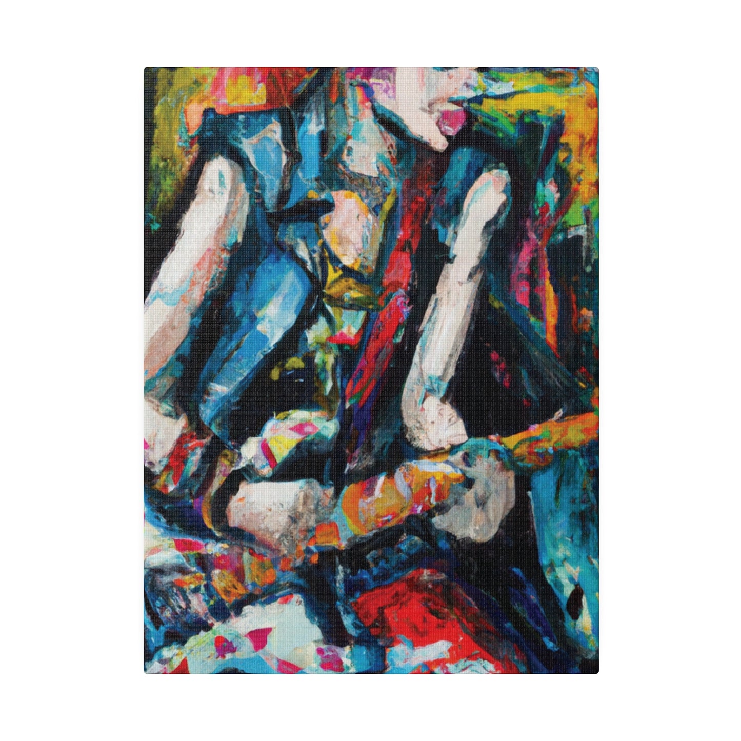 4521T - Rockstar Oil Painting Style Print | Poster | Home Decor | Wall Art | Music Art | Canvas