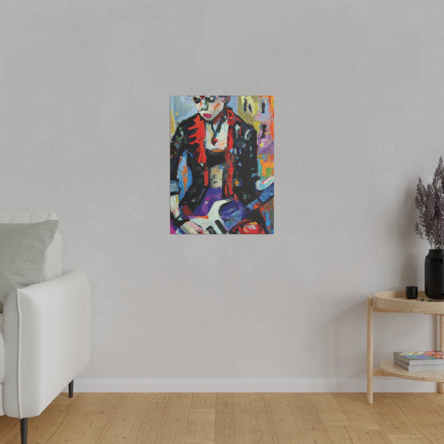 1237Q - Rockstar Oil Painting Style Print | Poster | Home Decor | Wall Art | Music Art | Canvas