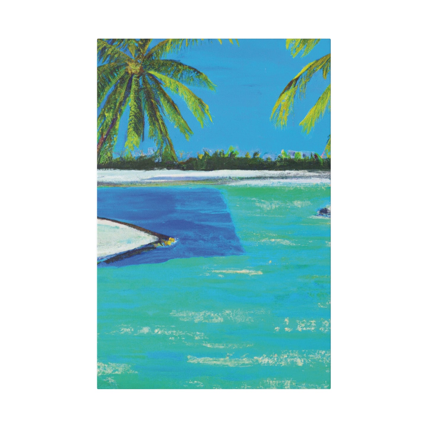 9761V - Bahamas Ocean Painting Print | Bahamas | Ocean | Beach | Poster | Home Decor | Wall Art | Canvas