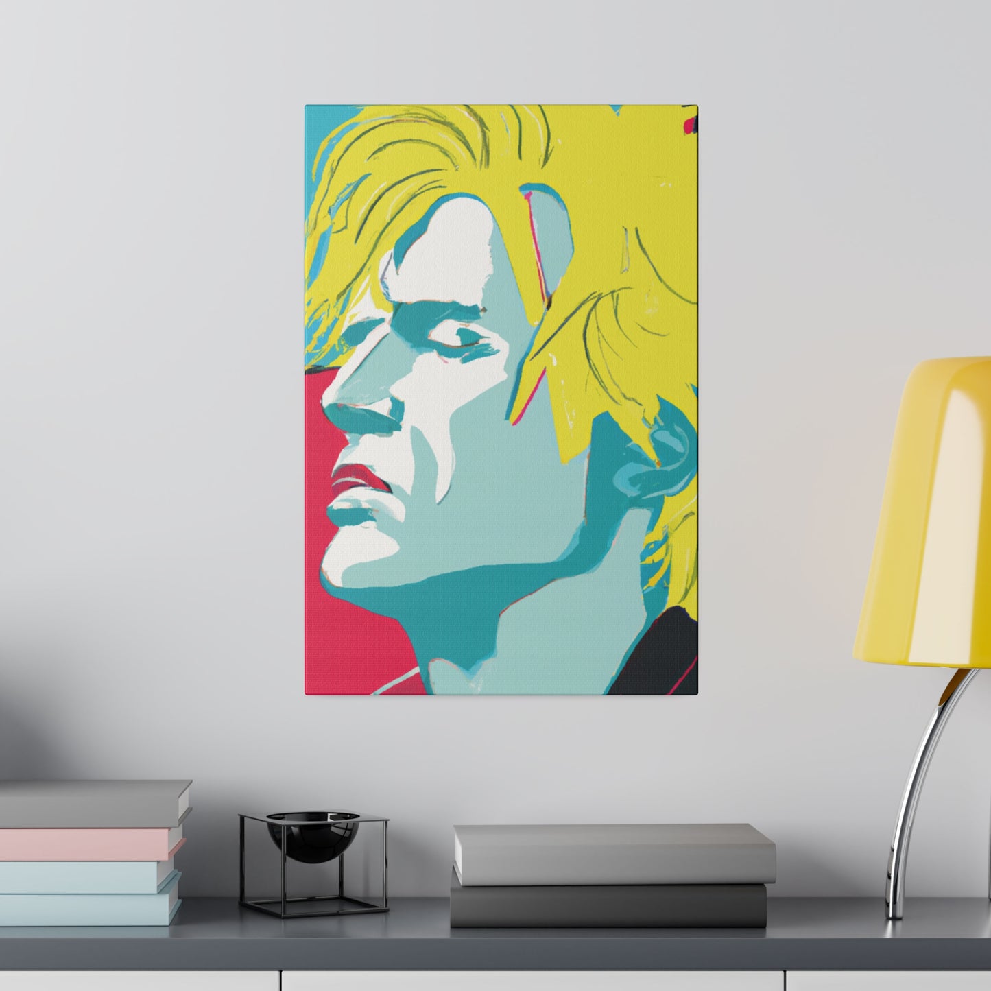 8672J - Rockstar Painting Print | Face | Abstract | Poster | Home Decor | Wall Art | Music Art | Canvas