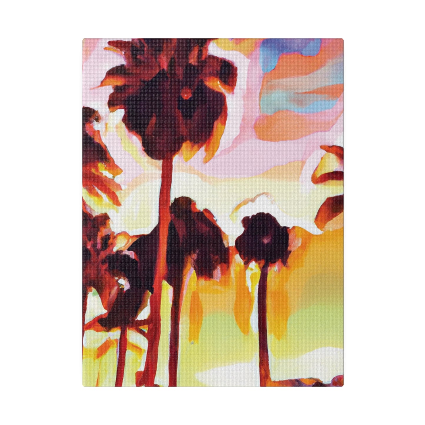 7678L - Miami Beach Sunset Painting Print | Miami | Beach | Sunset | Poster | Home Decor | Wall Art | Canvas