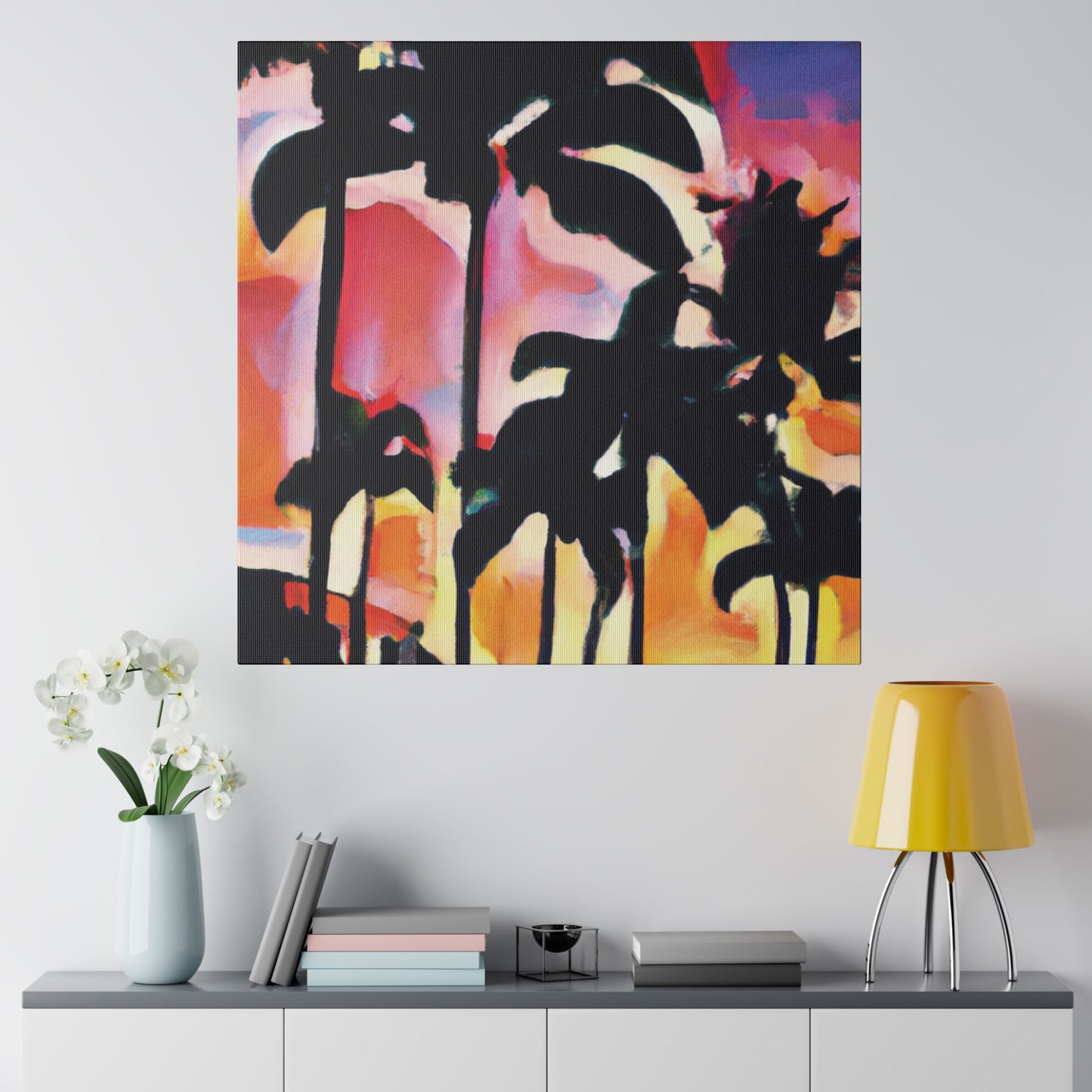 4986G - Miami Beach Sunset Painting Print | Miami | Beach | Sunset | Poster | Home Decor | Wall Art | Canvas