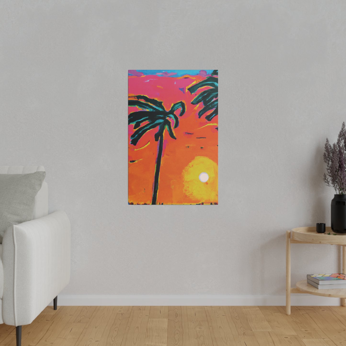 7273U - Miami Beach Sunset Painting Print | Miami | Beach | Sunset | Poster | Home Decor | Wall Art | Canvas