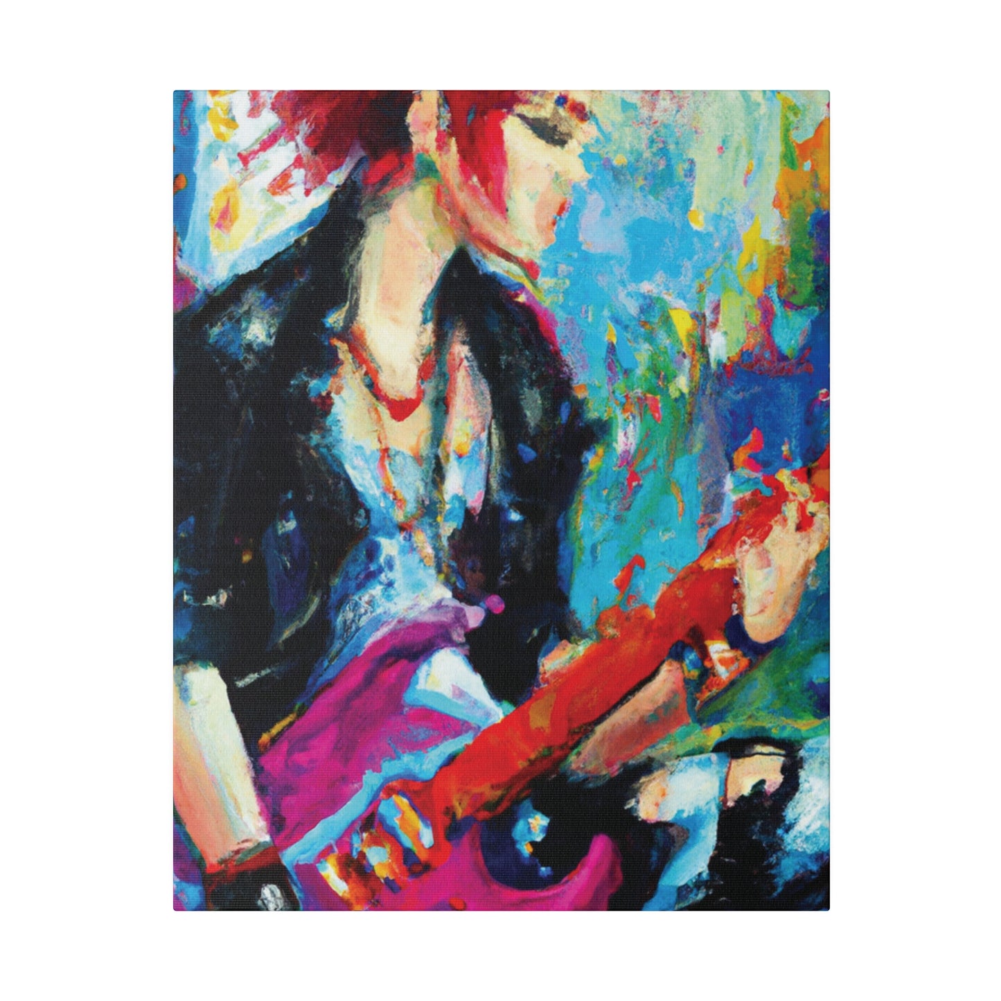 6476F - Rockstar Oil Painting Style Print | Poster | Home Decor | Wall Art | Music Art | Canvas