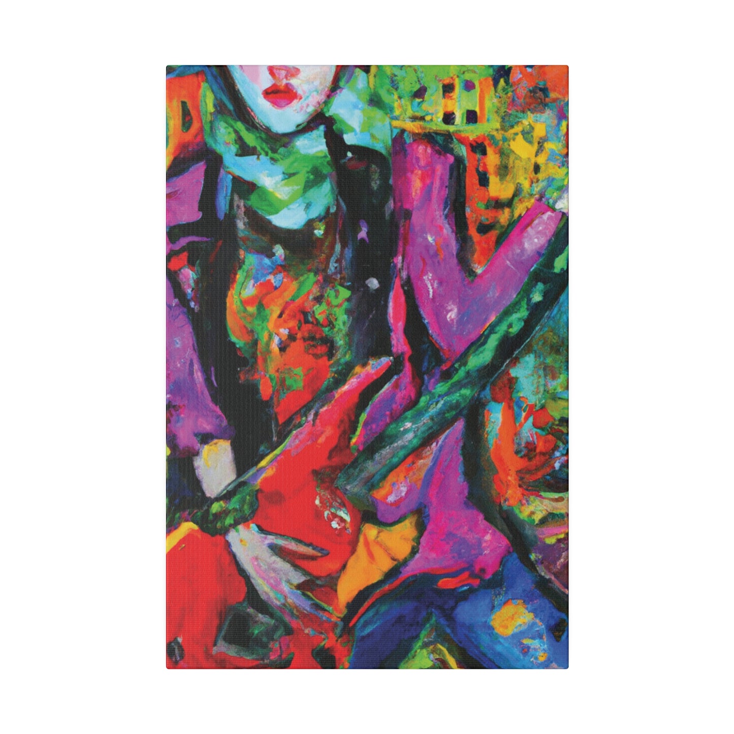 3861D - Rockstar Oil Painting Style Print | Poster | Home Decor | Wall Art | Music Art | Canvas