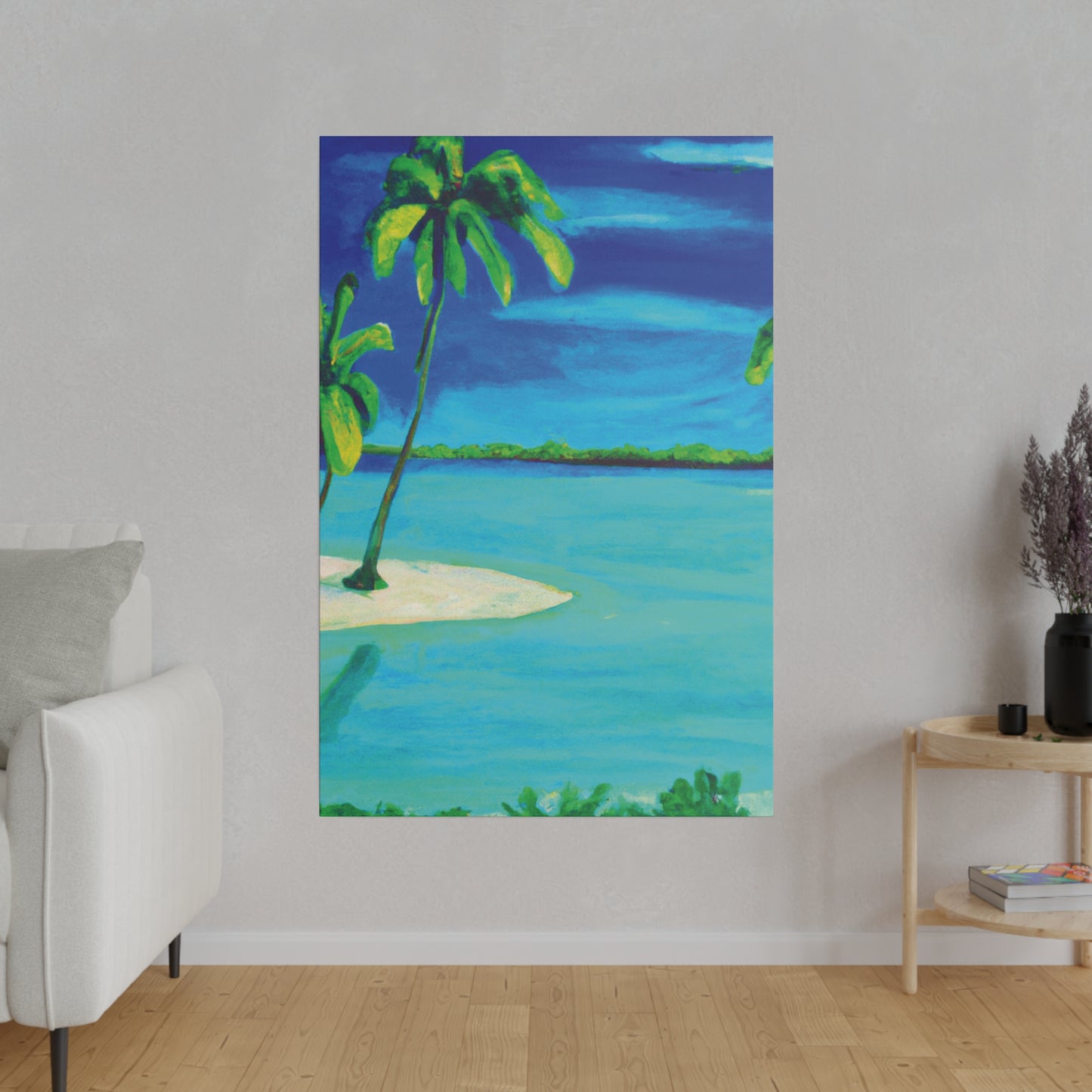 7352P - Bahamas Ocean Painting Print | Bahamas | Ocean | Beach | Poster | Home Decor | Wall Art | Canvas