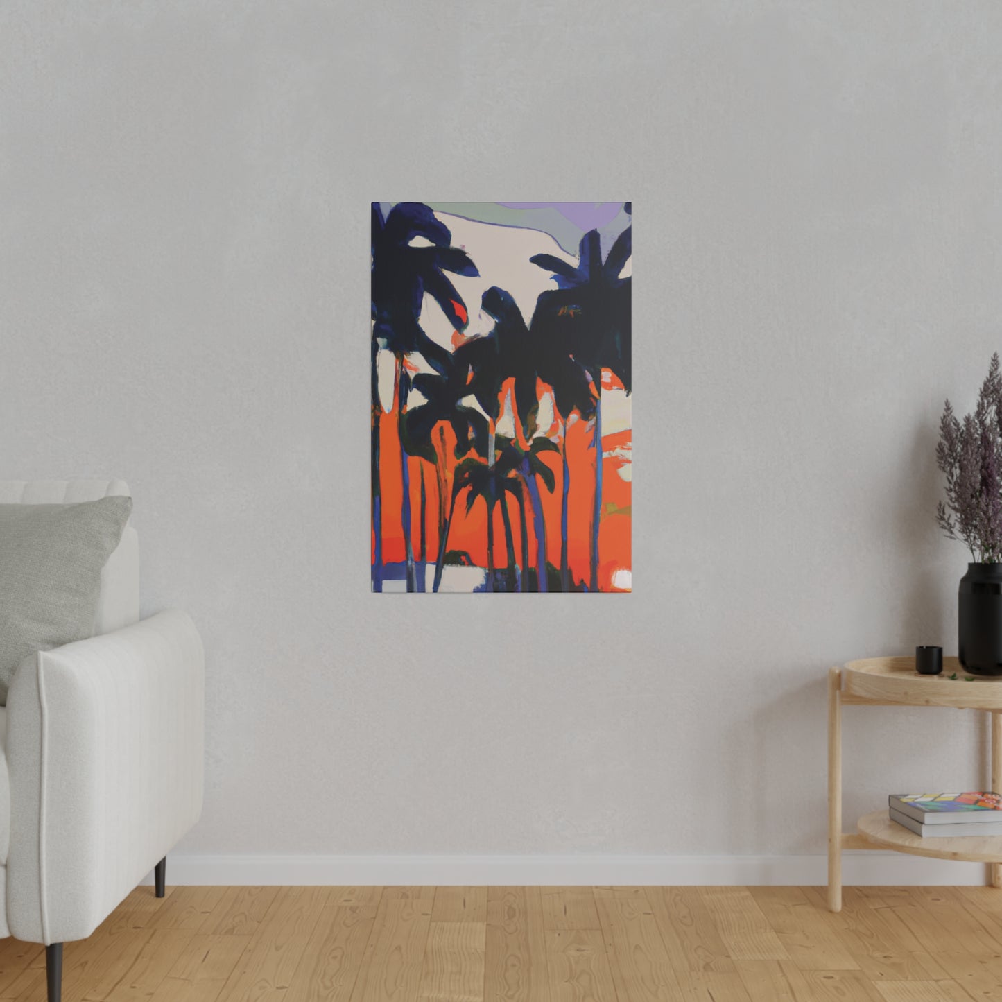 7345M - Miami Beach Sunset Painting Print | Miami | Beach | Sunset | Poster | Home Decor | Wall Art | Canvas
