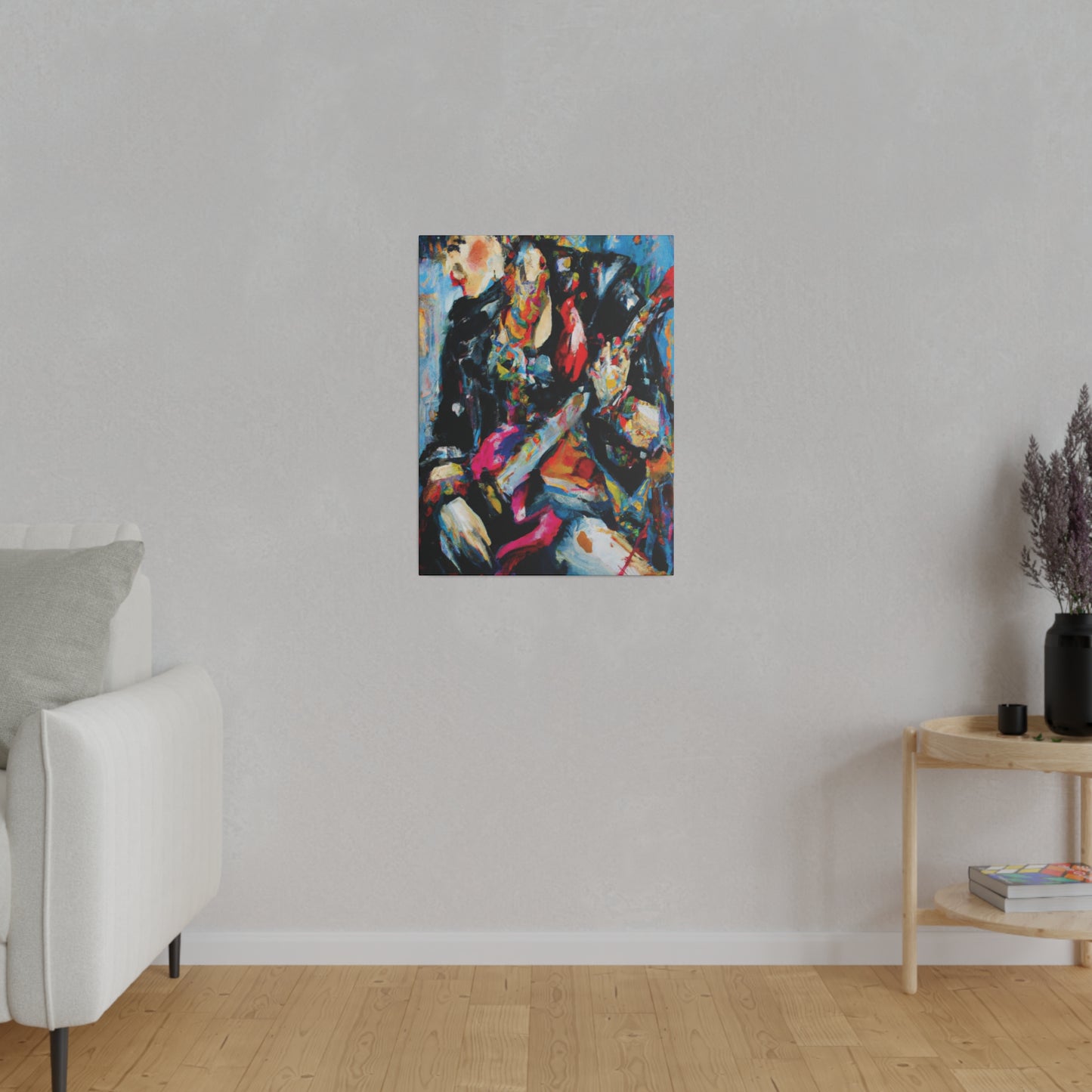 7248A - Rockstar Oil Painting Style Print | Poster | Home Decor | Wall Art | Music Art | Canvas