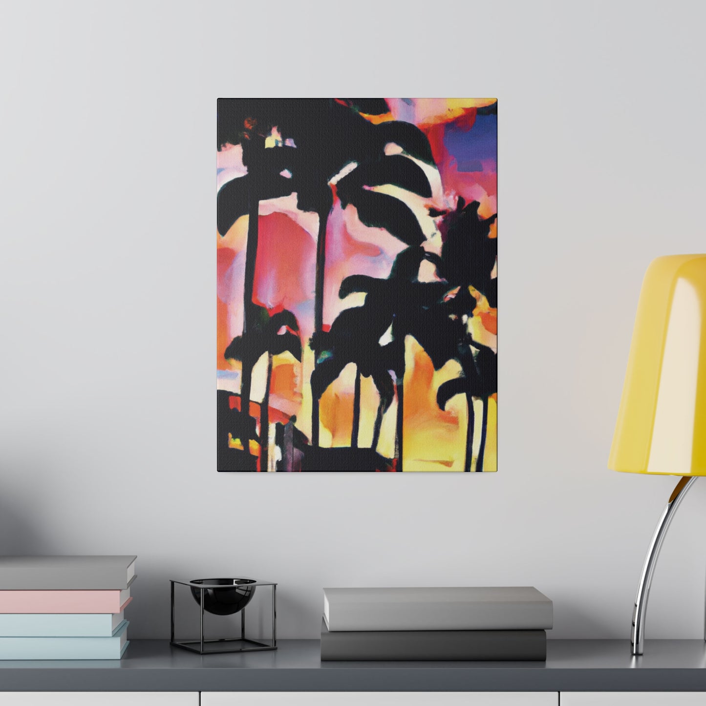 4986G - Miami Beach Sunset Painting Print | Miami | Beach | Sunset | Poster | Home Decor | Wall Art | Canvas