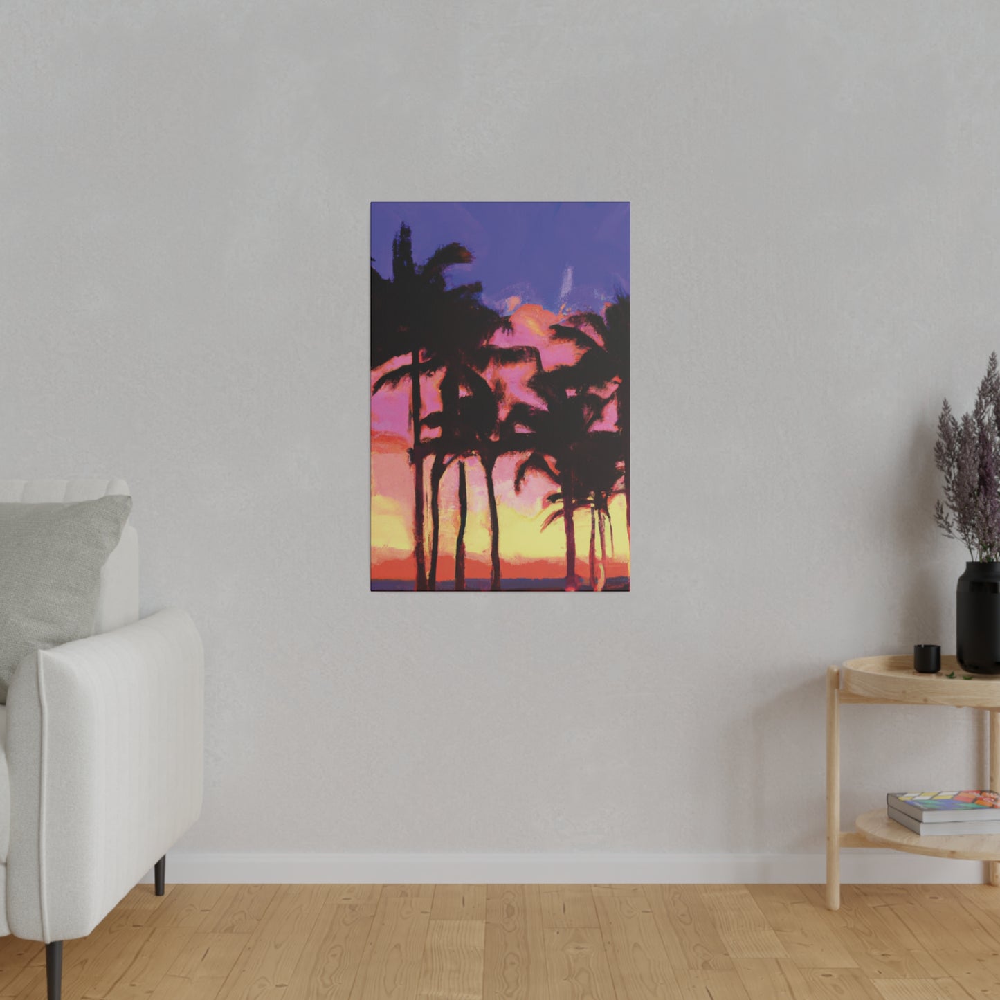 9365H - Miami Beach Sunset Painting Print | Miami | Beach | Sunset | Poster | Home Decor | Wall Art | Canvas
