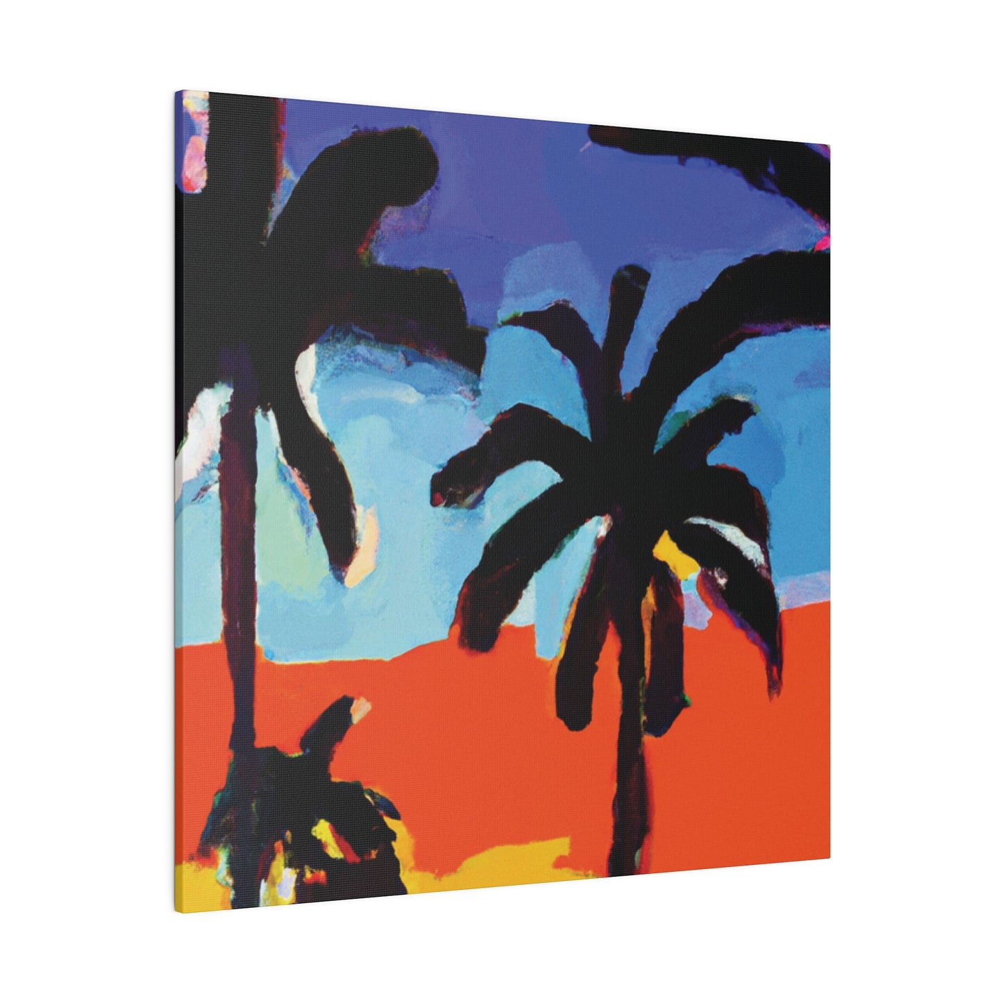 8634T - Miami Beach Sunset Painting Print | Miami | Beach | Sunset | Poster | Home Decor | Wall Art | Canvas