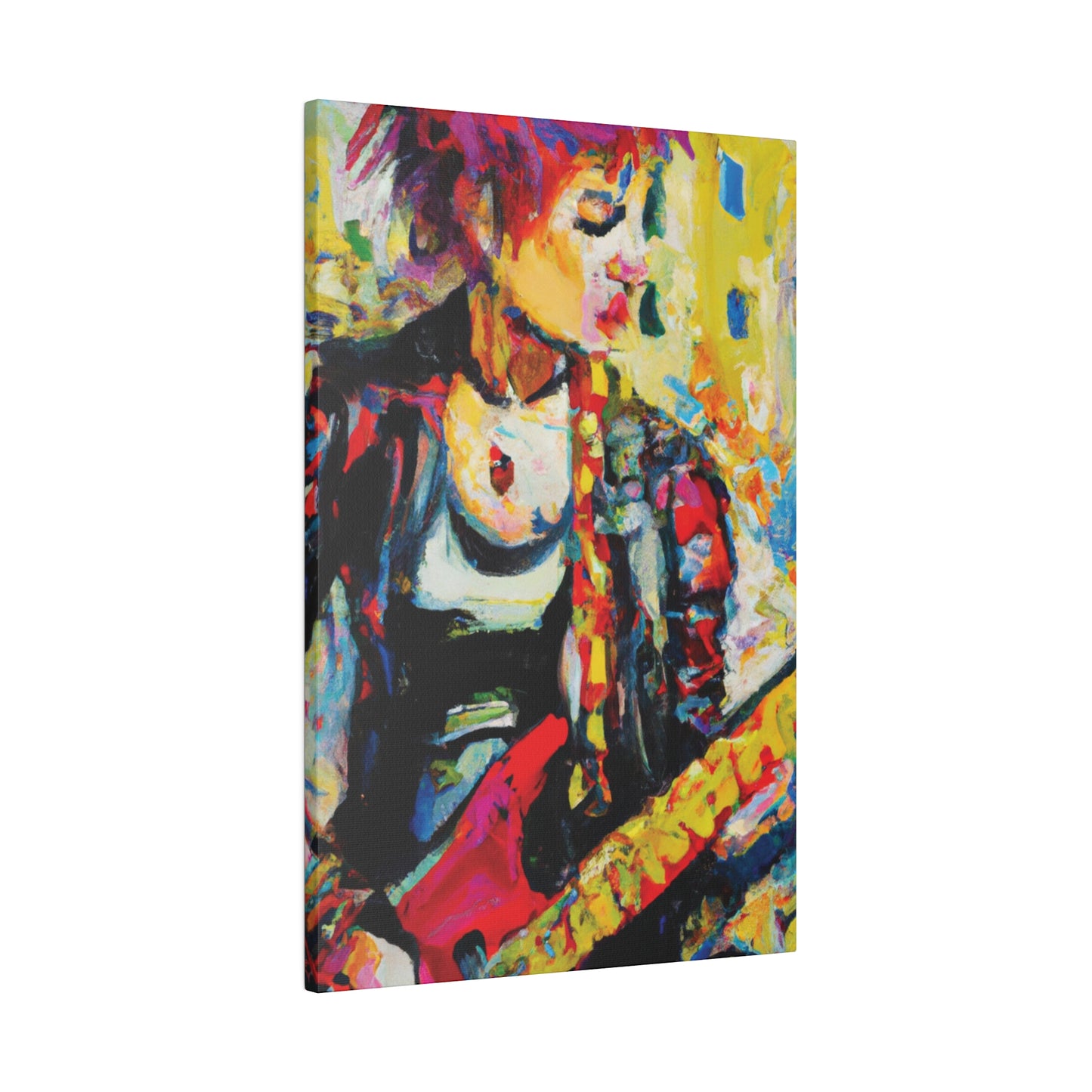 8768U - Rockstar Oil Painting Style Print | Poster | Home Decor | Wall Art | Music Art | Canvas