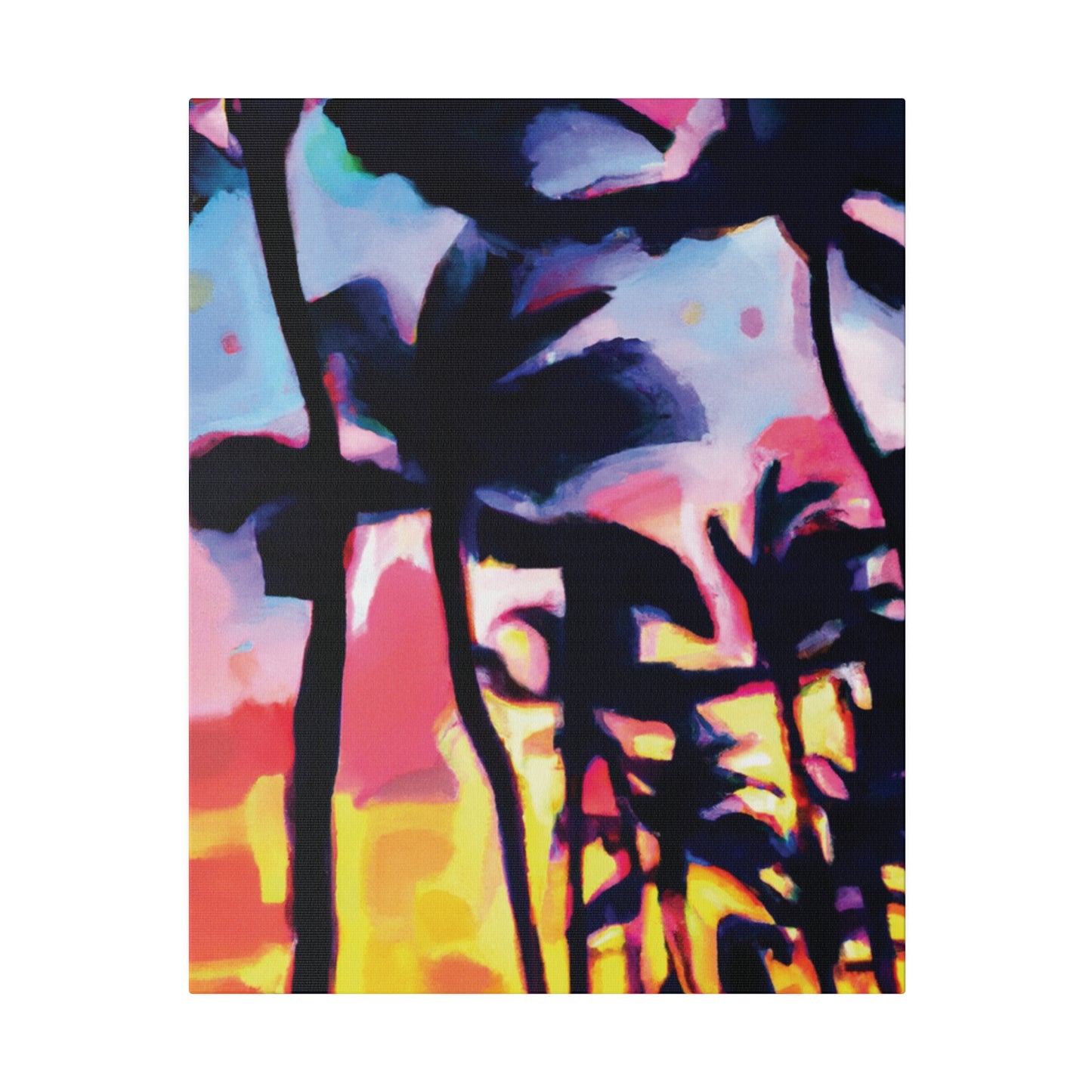 2637V - Miami Beach Sunset Painting Print | Miami | Beach | Sunset | Poster | Home Decor | Wall Art | Canvas