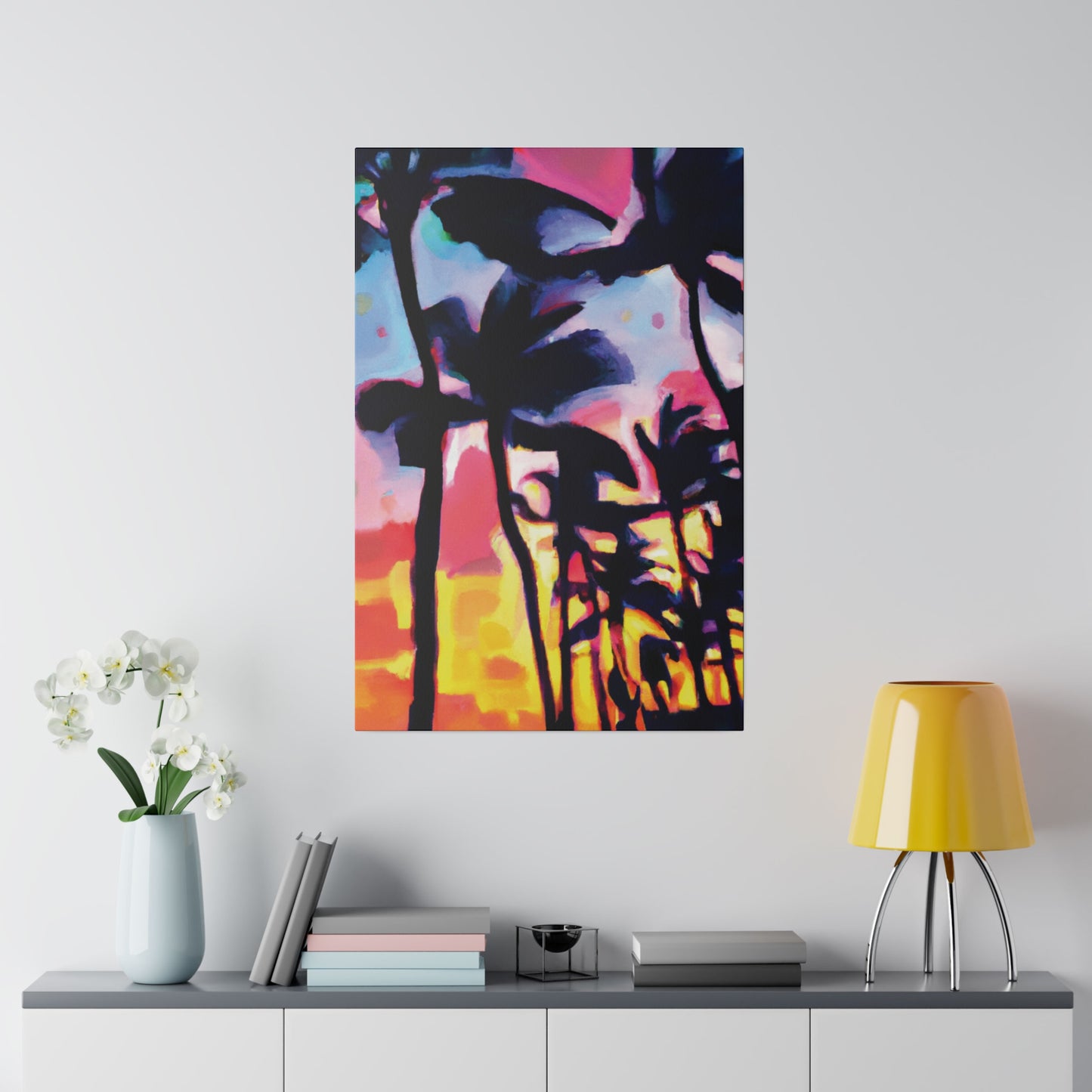 2637V - Miami Beach Sunset Painting Print | Miami | Beach | Sunset | Poster | Home Decor | Wall Art | Canvas