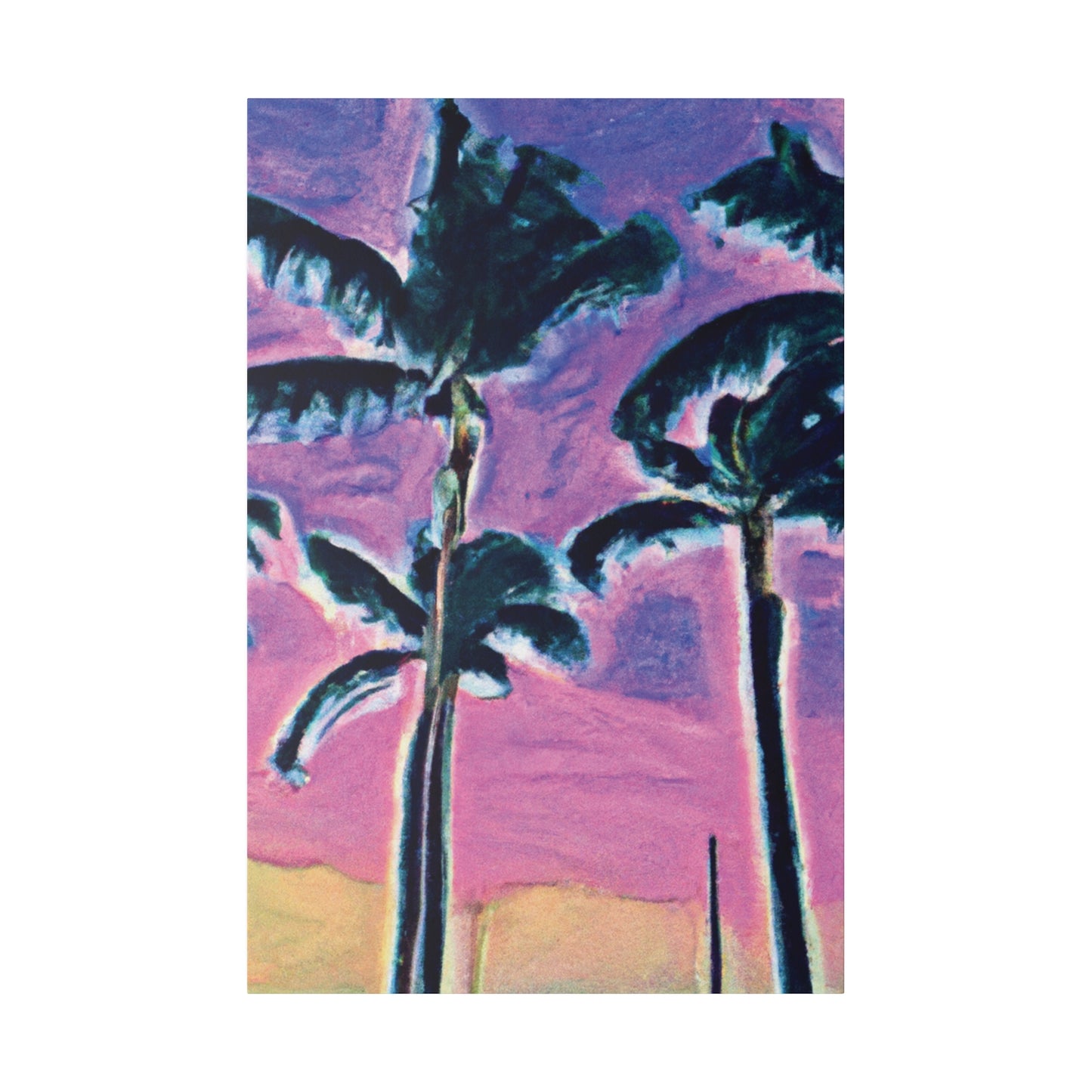 5697K - Miami Beach Sunset Painting Print | Miami | Beach | Sunset | Poster | Home Decor | Wall Art | Canvas