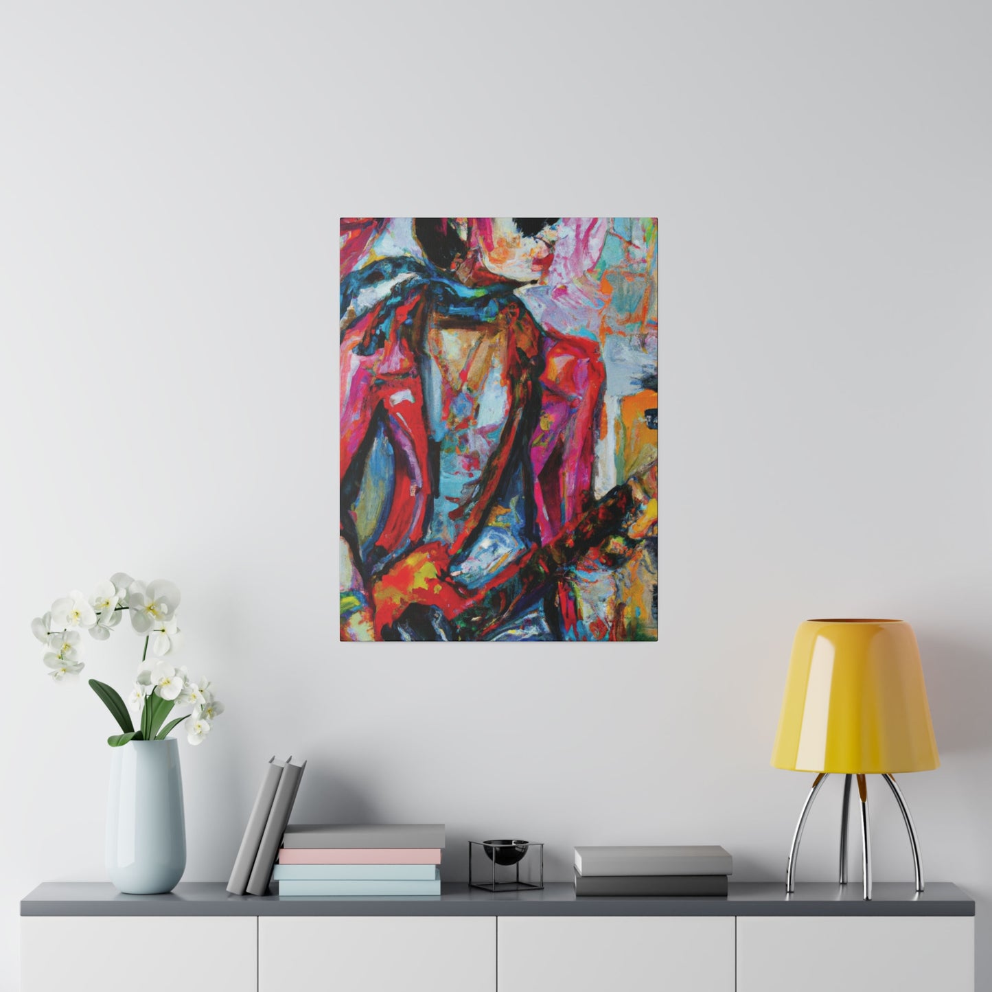 5694F - Rockstar Oil Painting Style Print | Poster | Home Decor | Wall Art | Music Art | Canvas