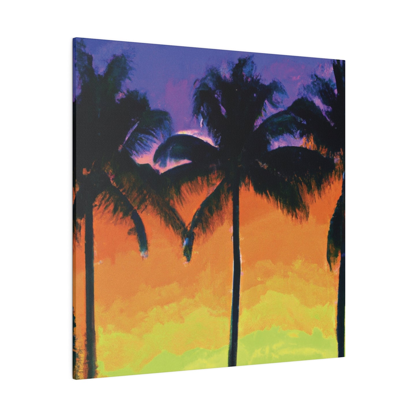 6354V - Miami Beach Sunset Painting Print | Miami | Beach | Sunset | Poster | Home Decor | Wall Art | Canvas