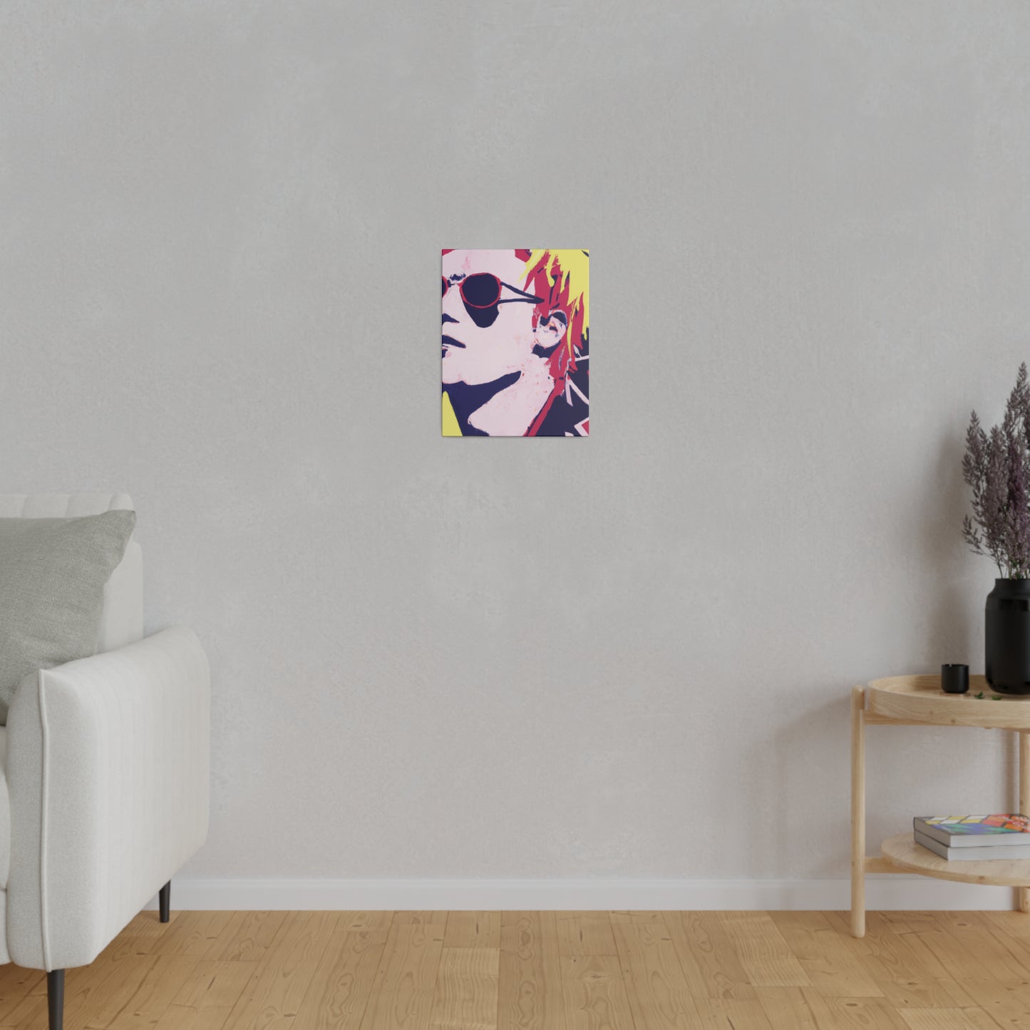 3173K - Rockstar Painting Print | Face | Abstract | Poster | Home Decor | Wall Art | Music Art | Canvas